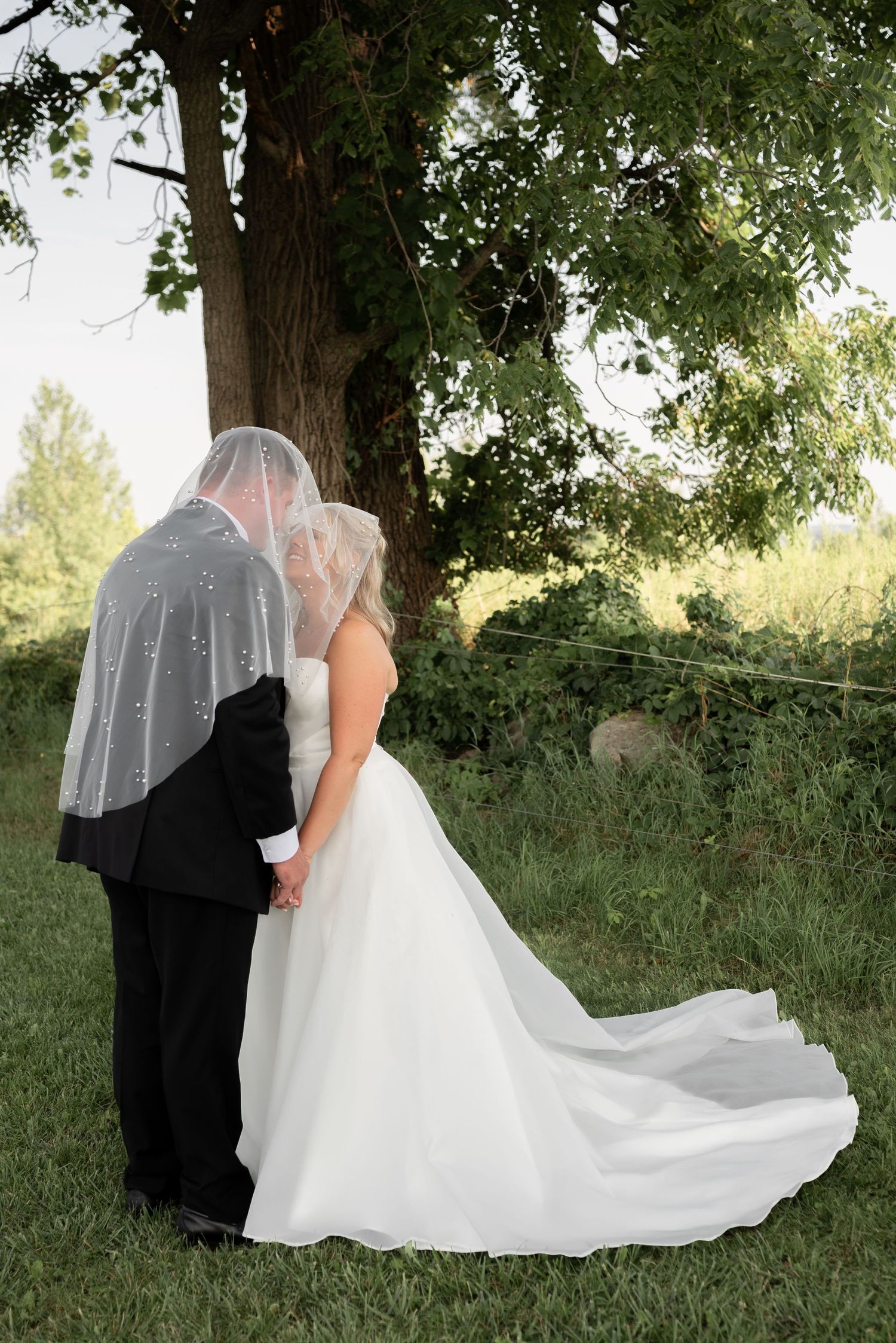 Outdoor couples portraits captured by Buffalo wedding photographer