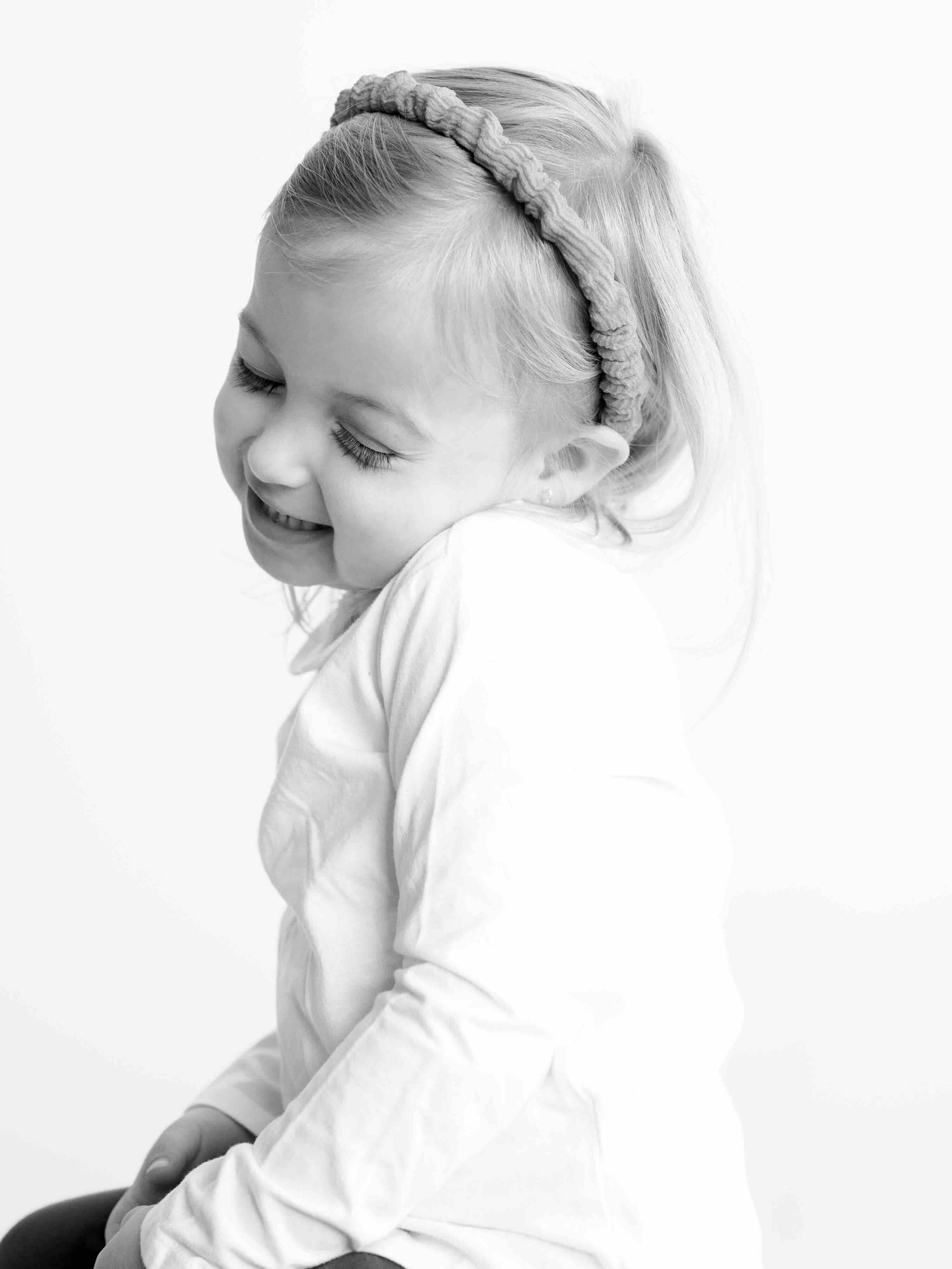 Natural kids portrait capturing personality during Little Snaps session