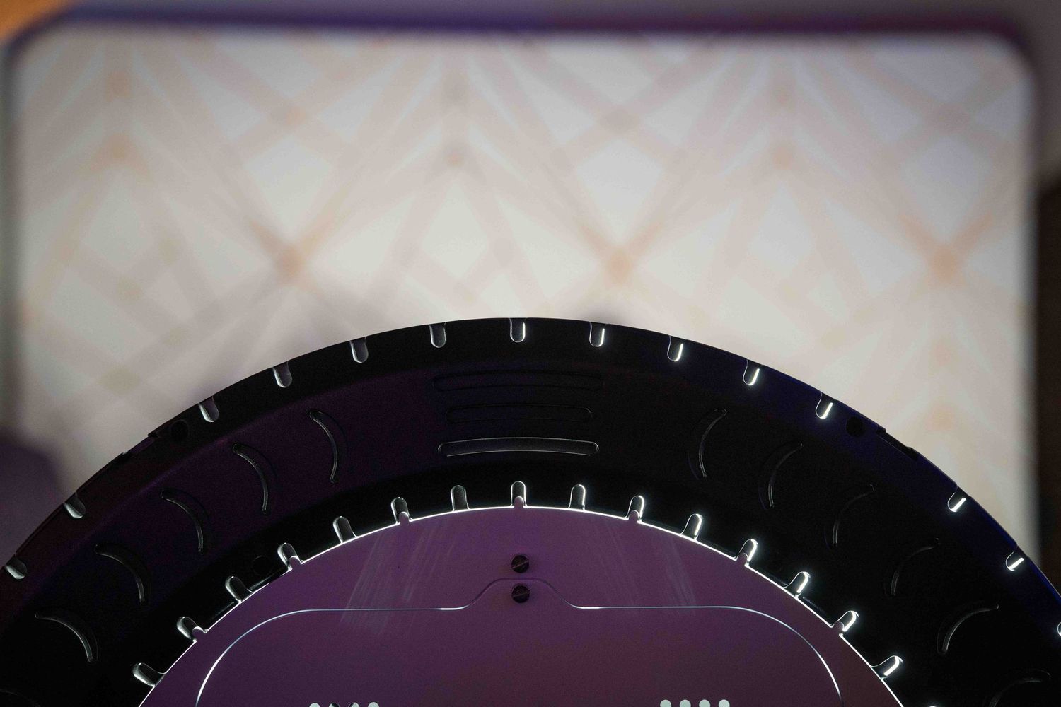 A series of circular dial measurements or readings shown in sequence against a dark background.