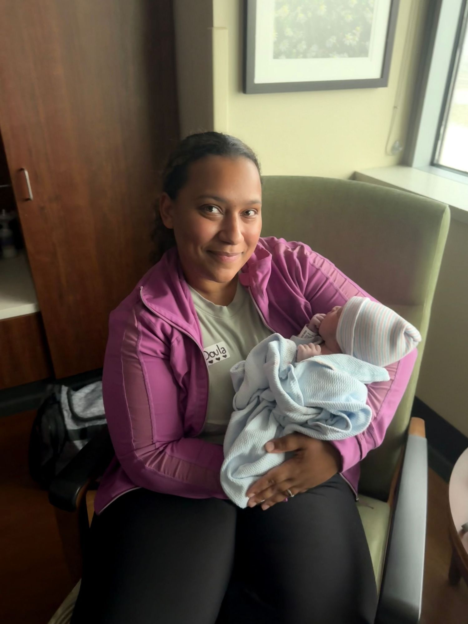 after baby is born mom let me hold baby