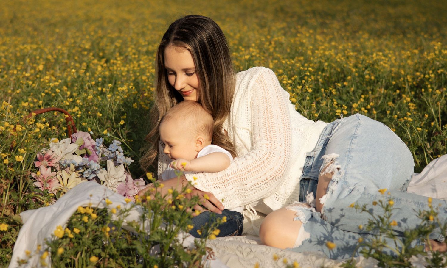 Flower field, Mommy & Me
