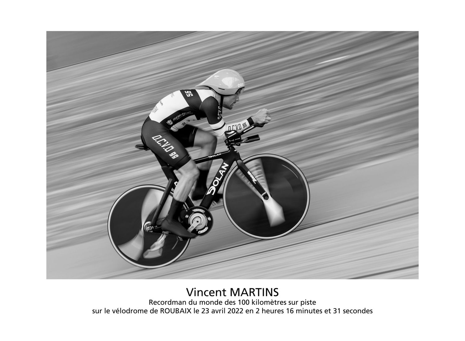 Vincent MARTINS record du 100km à Roubaix 2022 -  Michaël GHYS Photographe portrait à Lille
