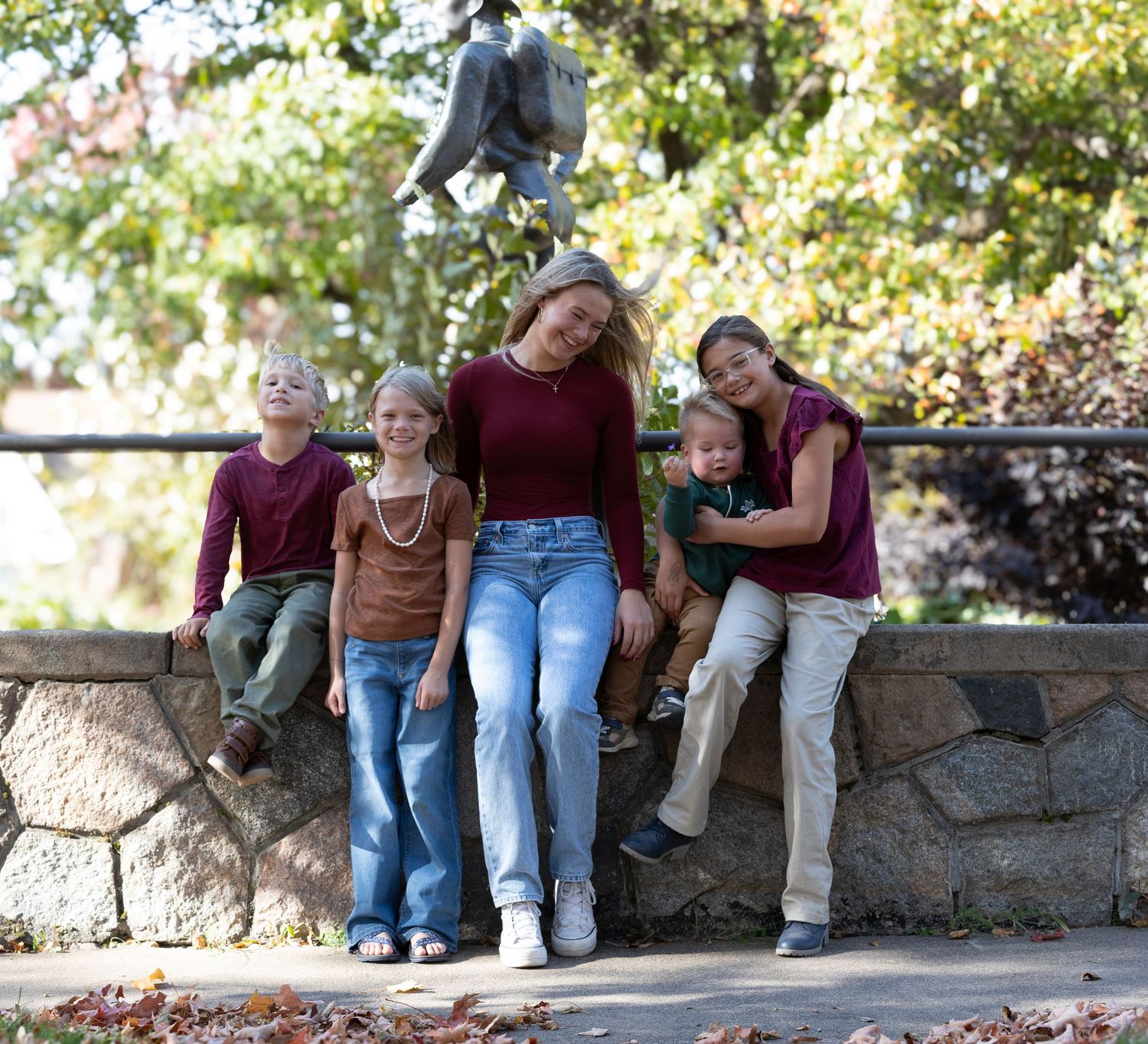 Outdoor family portraits in Northern MN featuring relaxed, natural poses and real moments