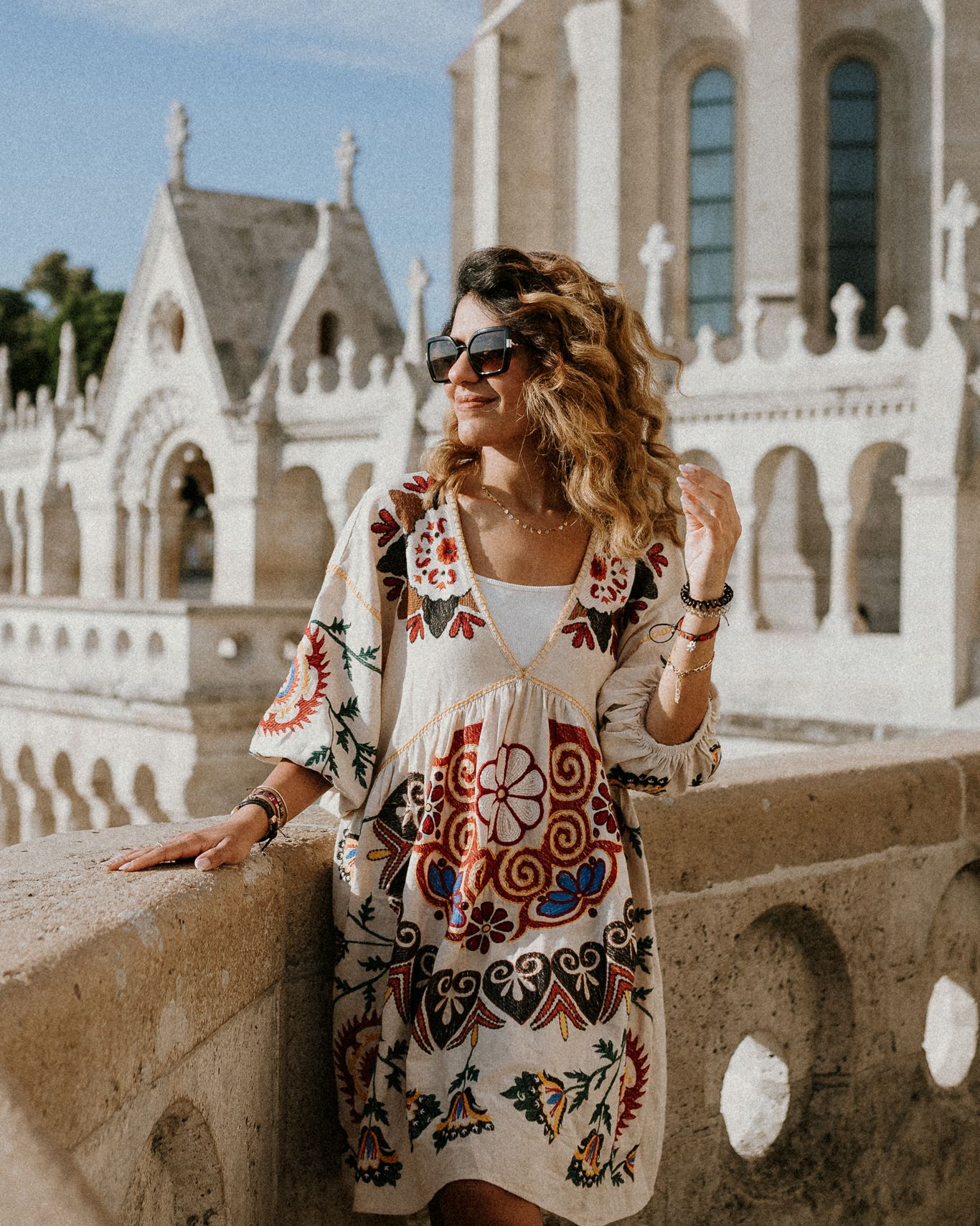 Young woman's portrait at Fisherman's Bastion