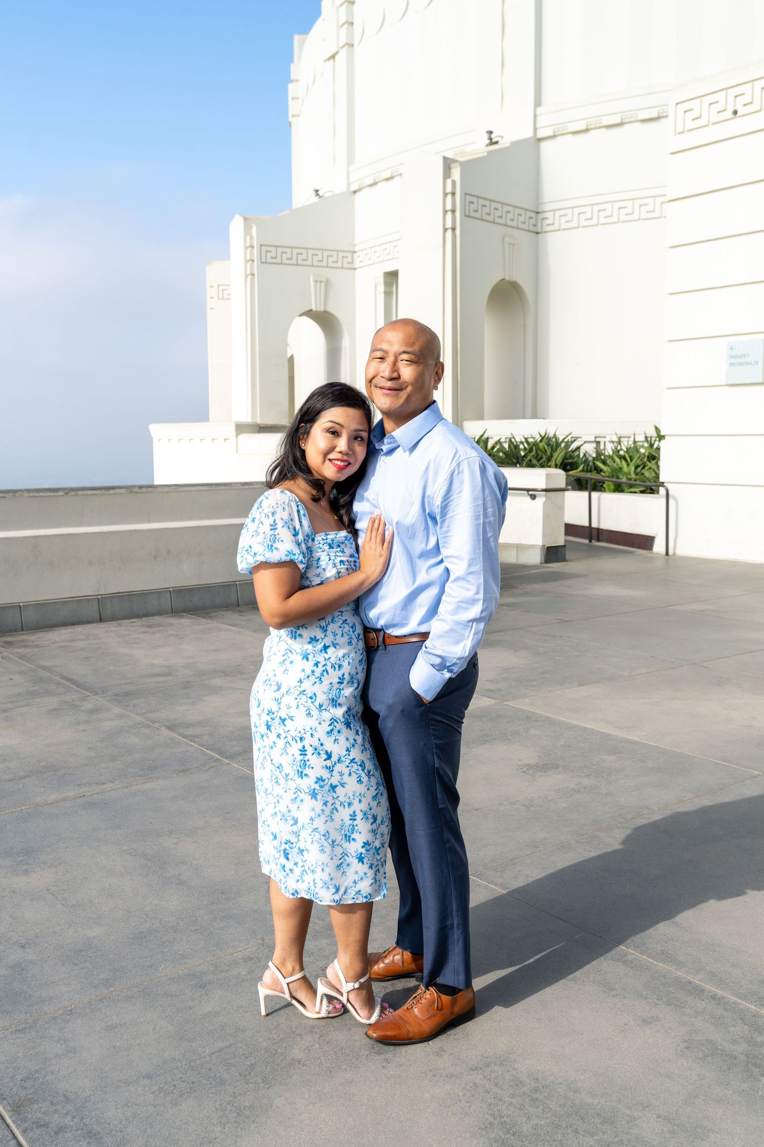 Engagement Couples Photography at Griffith Park  Observatory in Los Angeles California by Photographer Tim Guerrero