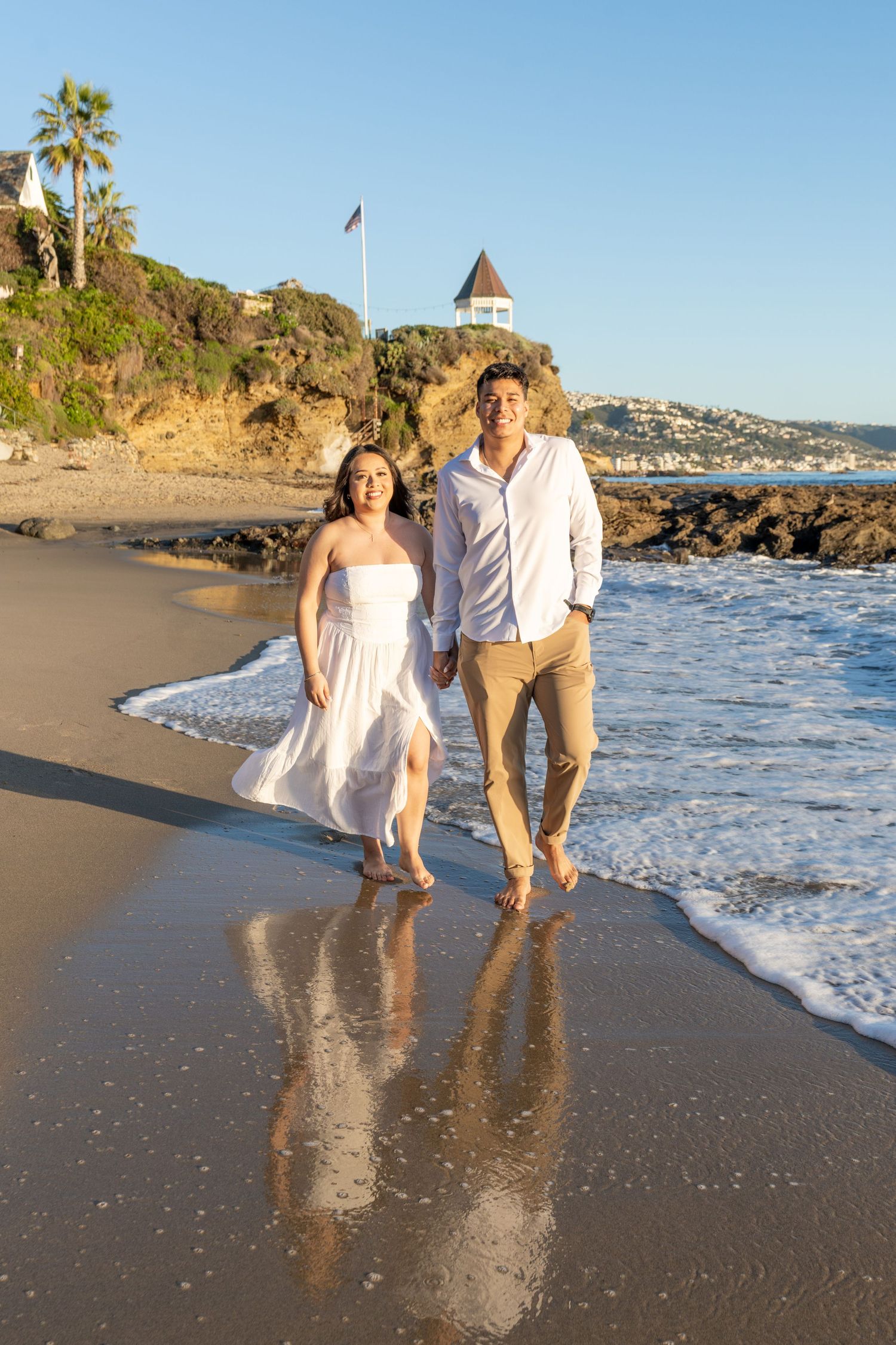 Surprise Proposal Photography at Crystal Cove State Park in Laguna Beach California by Photographer Tim Guerrero from Pasadena