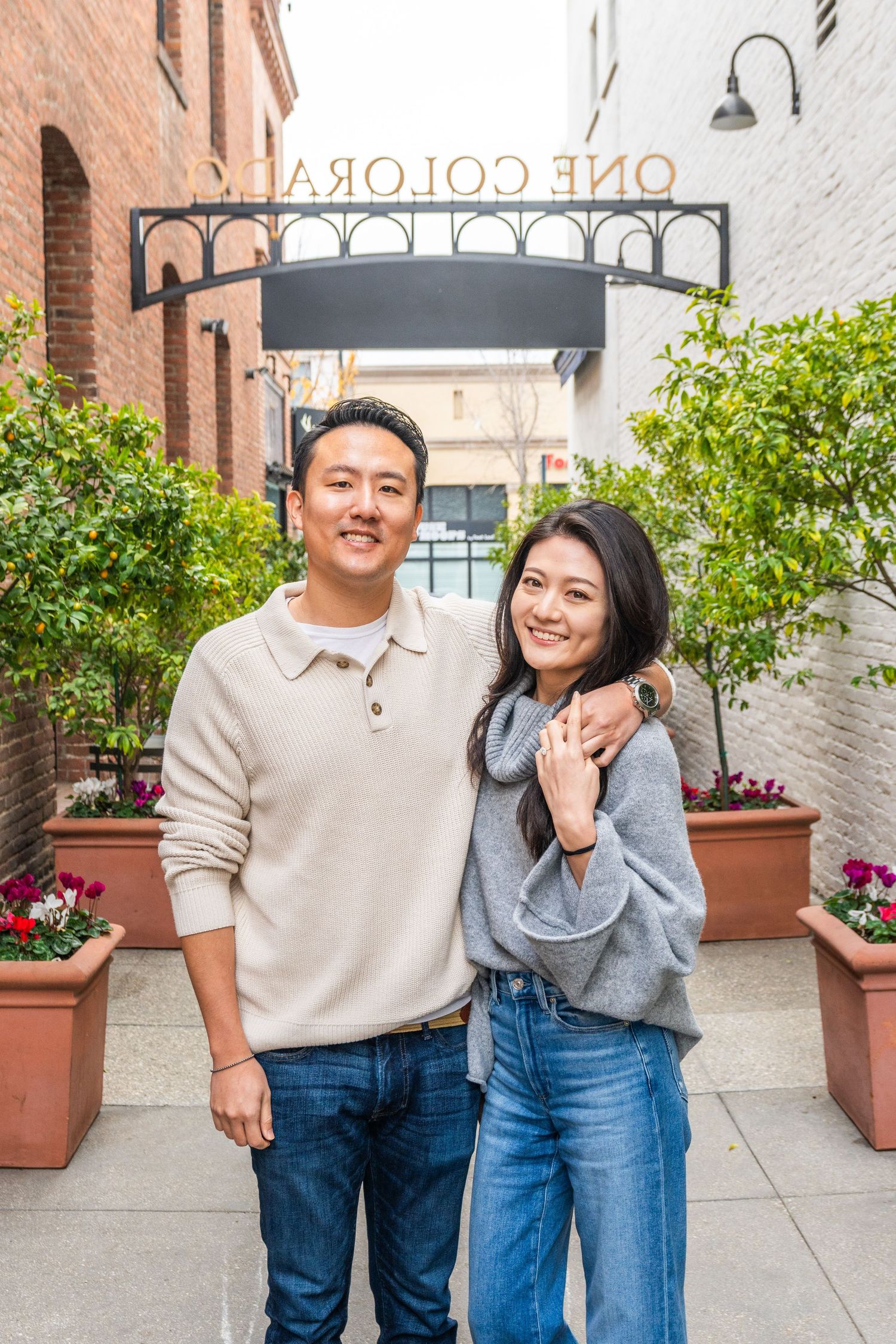 Engagement Couples Photography at Old Town Pasadena in Pasadena California by Photographer Tim Guerrero