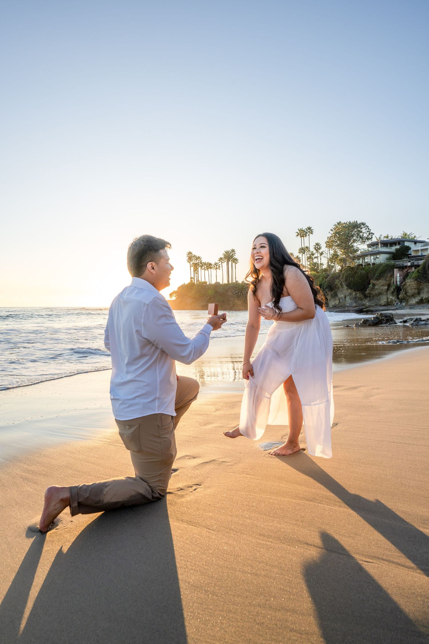 Surprise Proposal Photography at Shaw's Cove in Laguna Beach California by Photographer Tim Guerrero from Pasadena