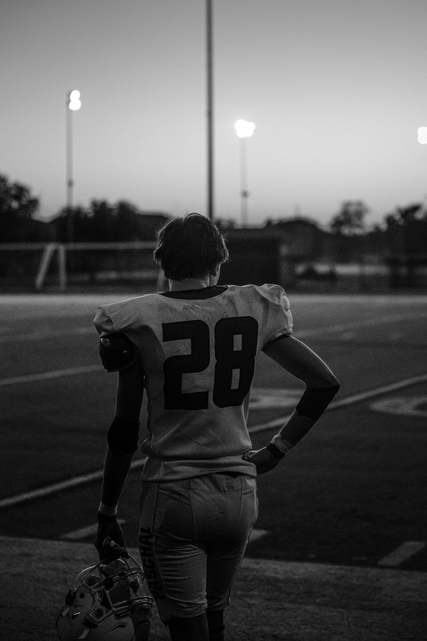 R.L. Paschal High School football player stays on the field after a win against O.D. Wyatt High School reflects on the win.