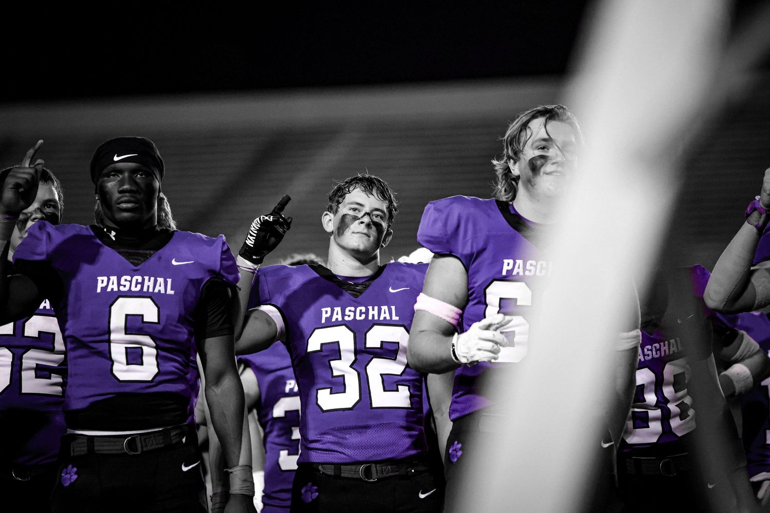 R.L. Paschal High School football player sings along to the school's historic Alma Mater after a loss against rivals, Arlington Heights.
