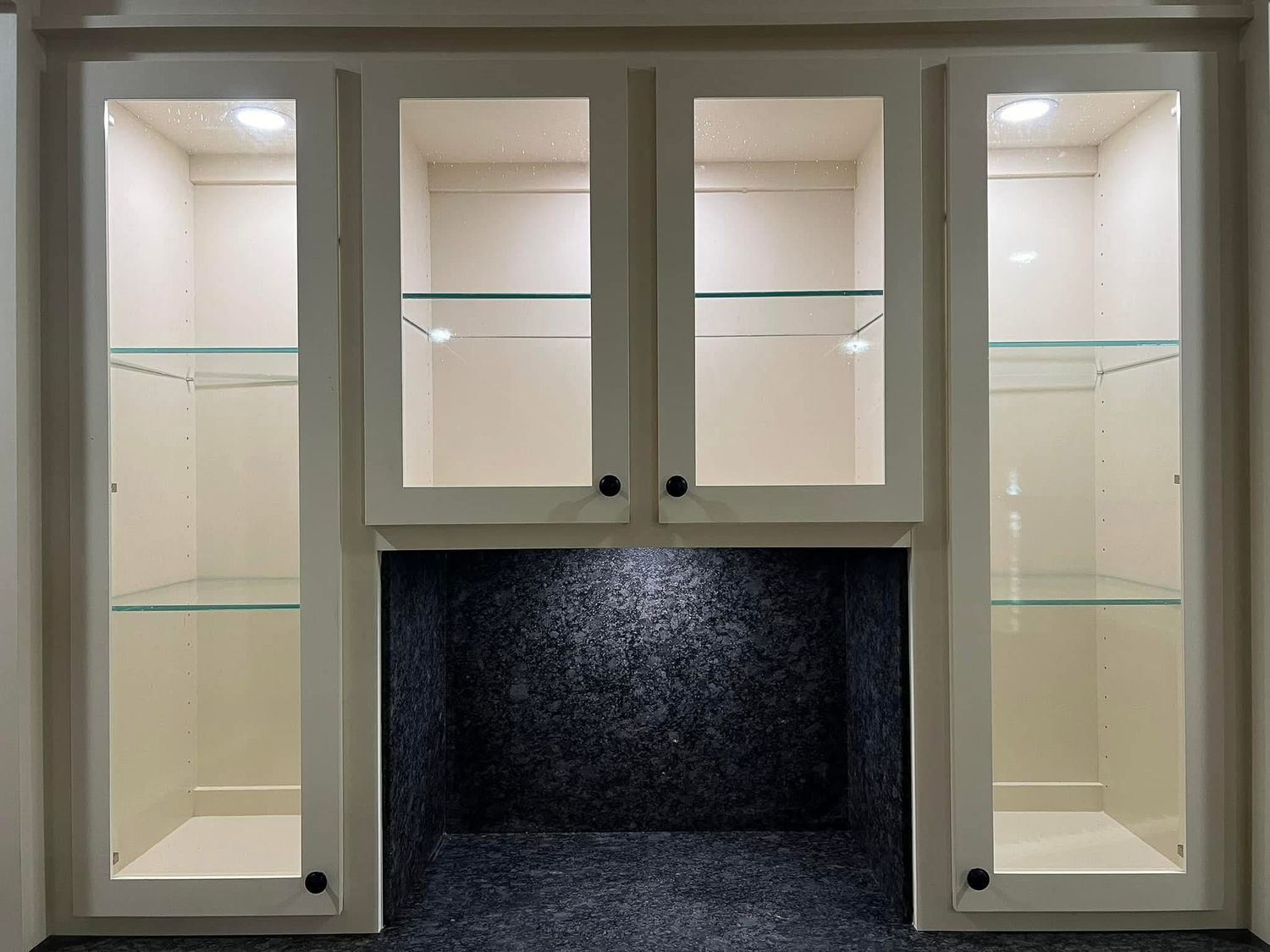 Glass display cabinets