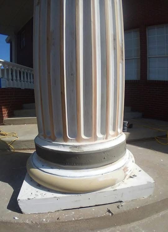 Restoration of antique column