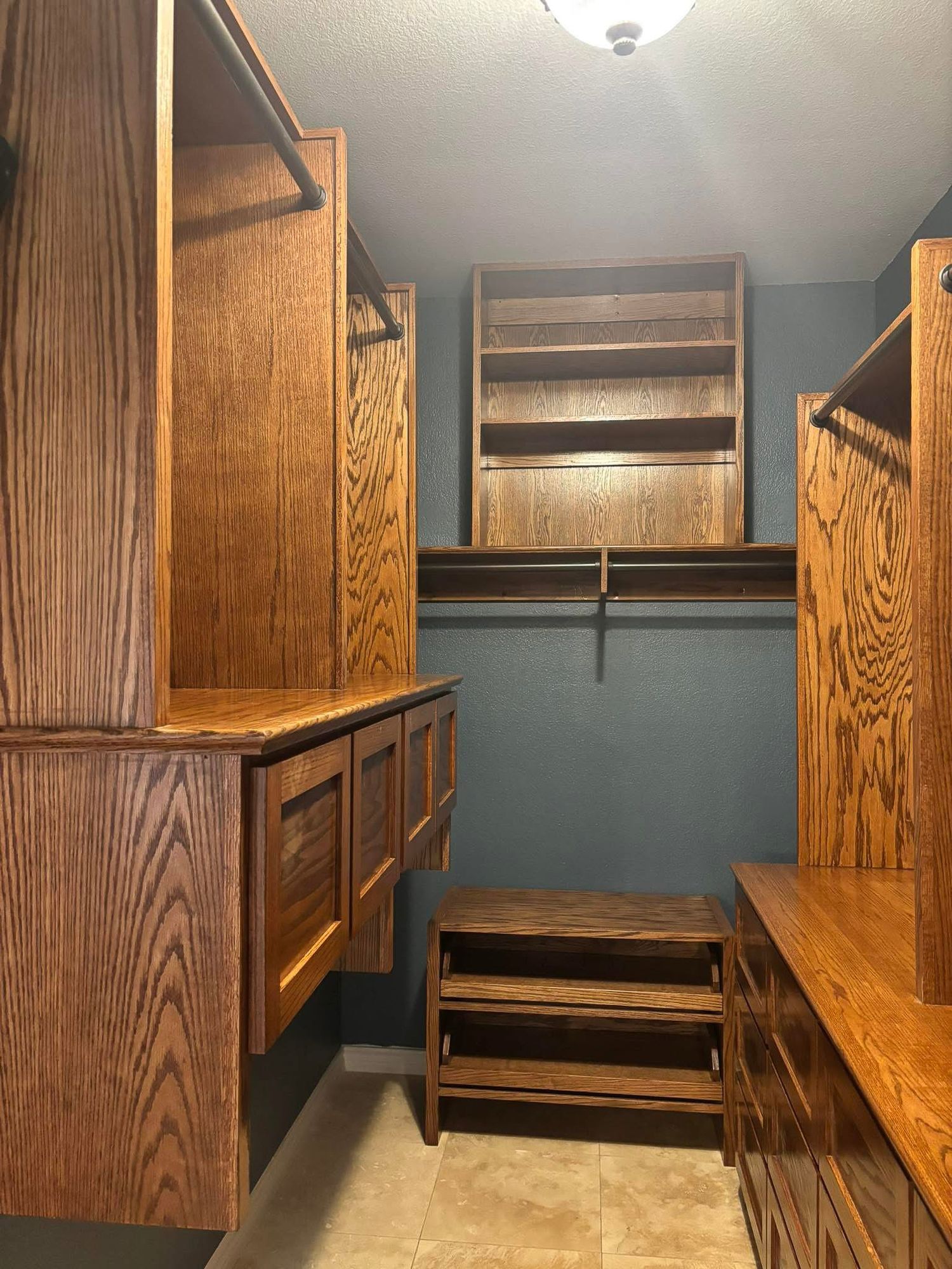 Custom boot storage in closet