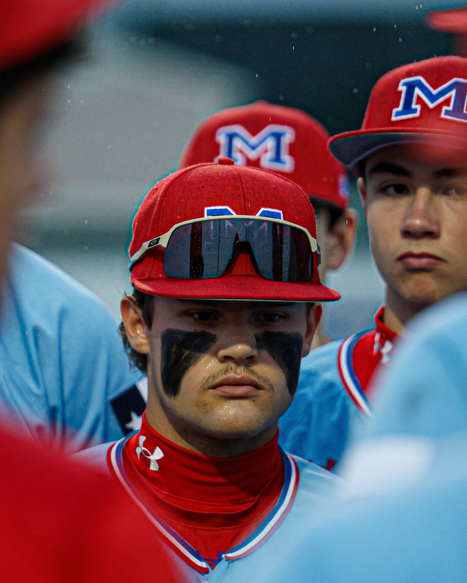 baseball players standing