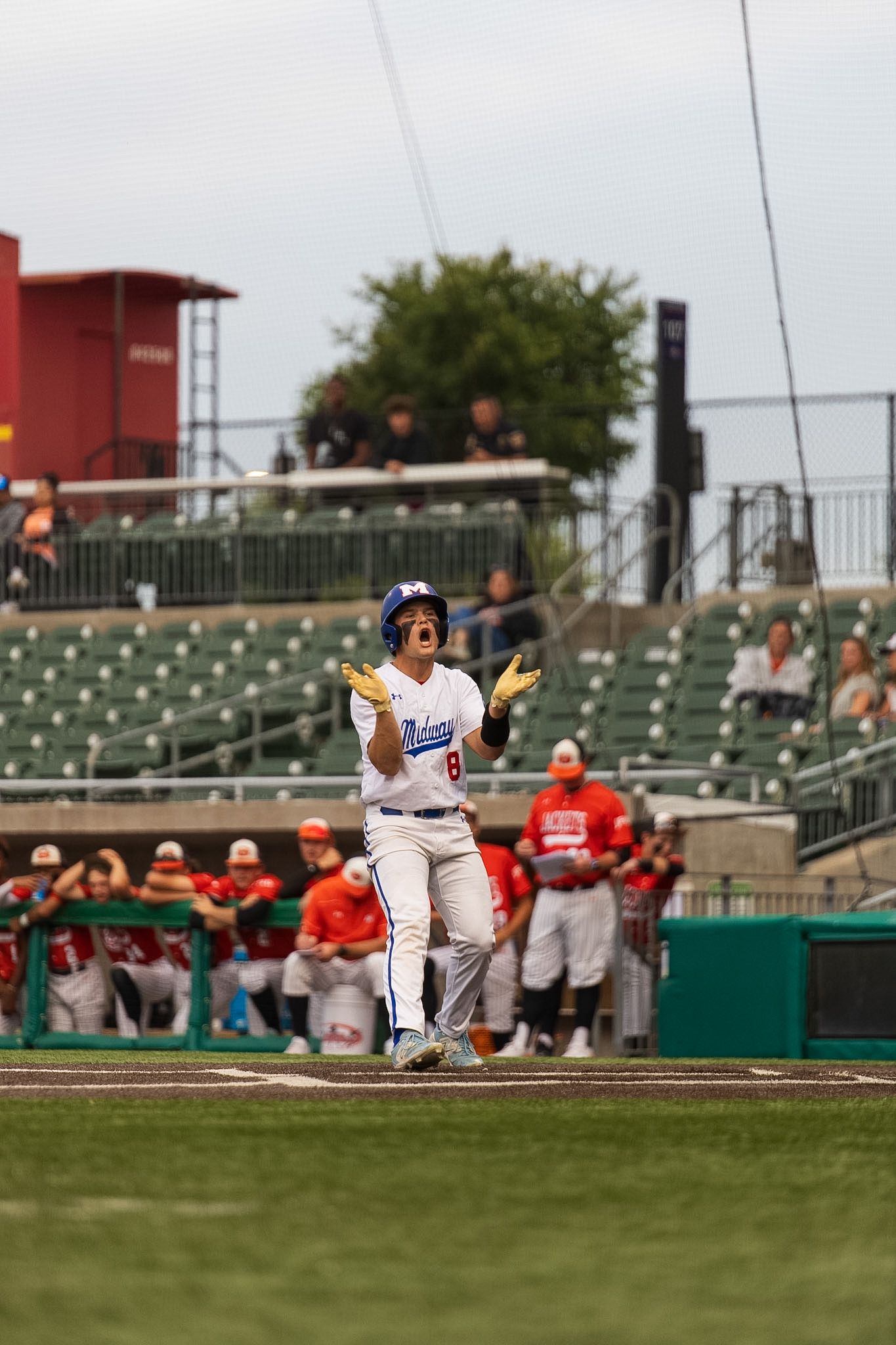 baseball player on first base