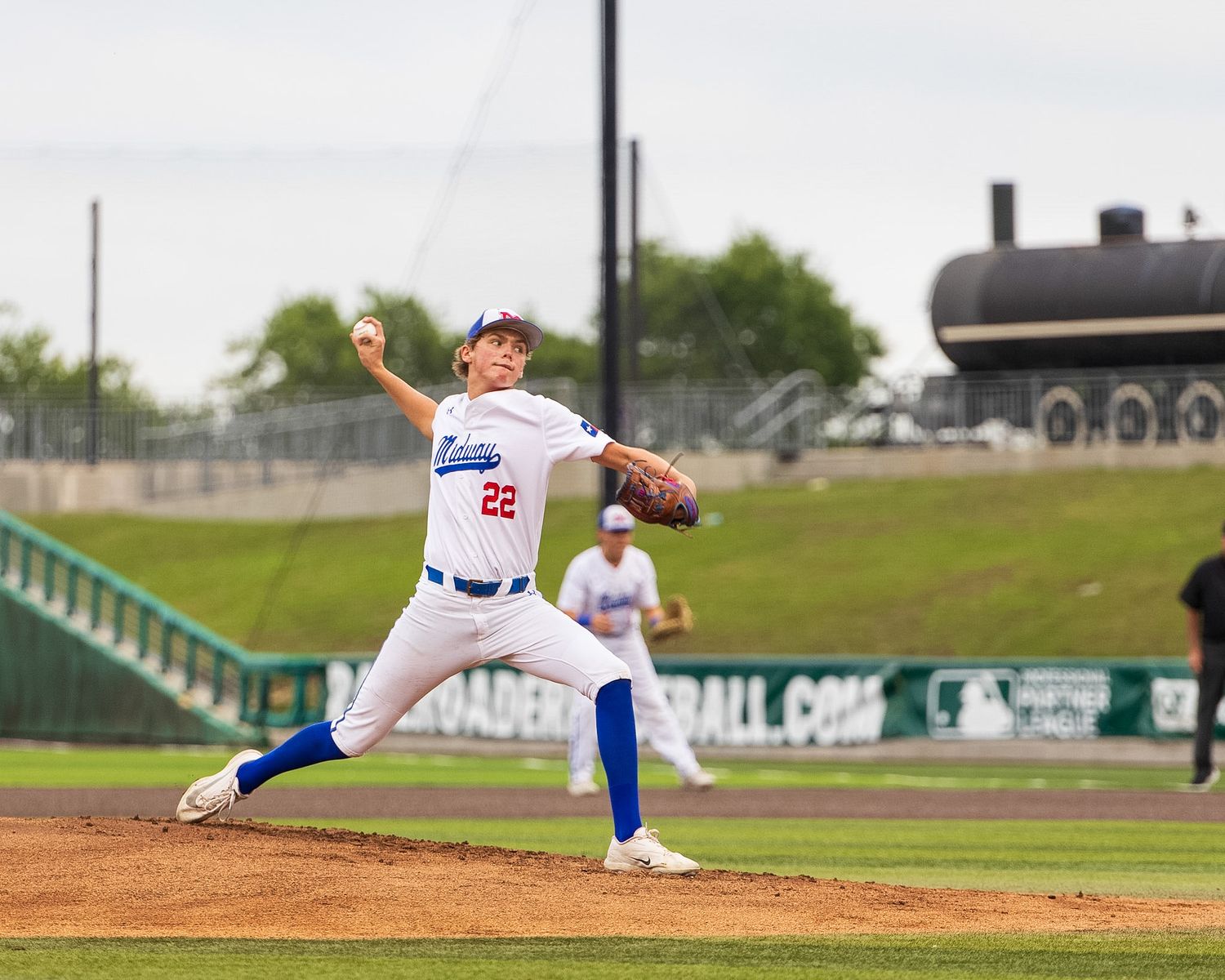 pitcher throwing a ball