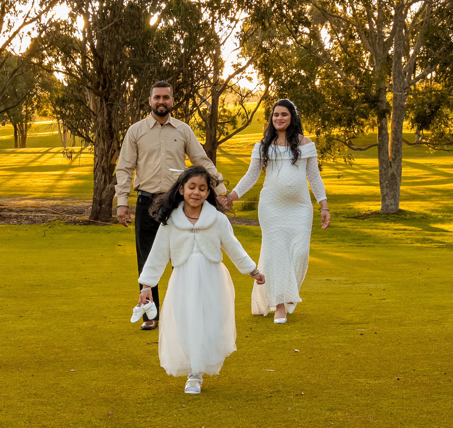 Candid family moment during a maternity photography session