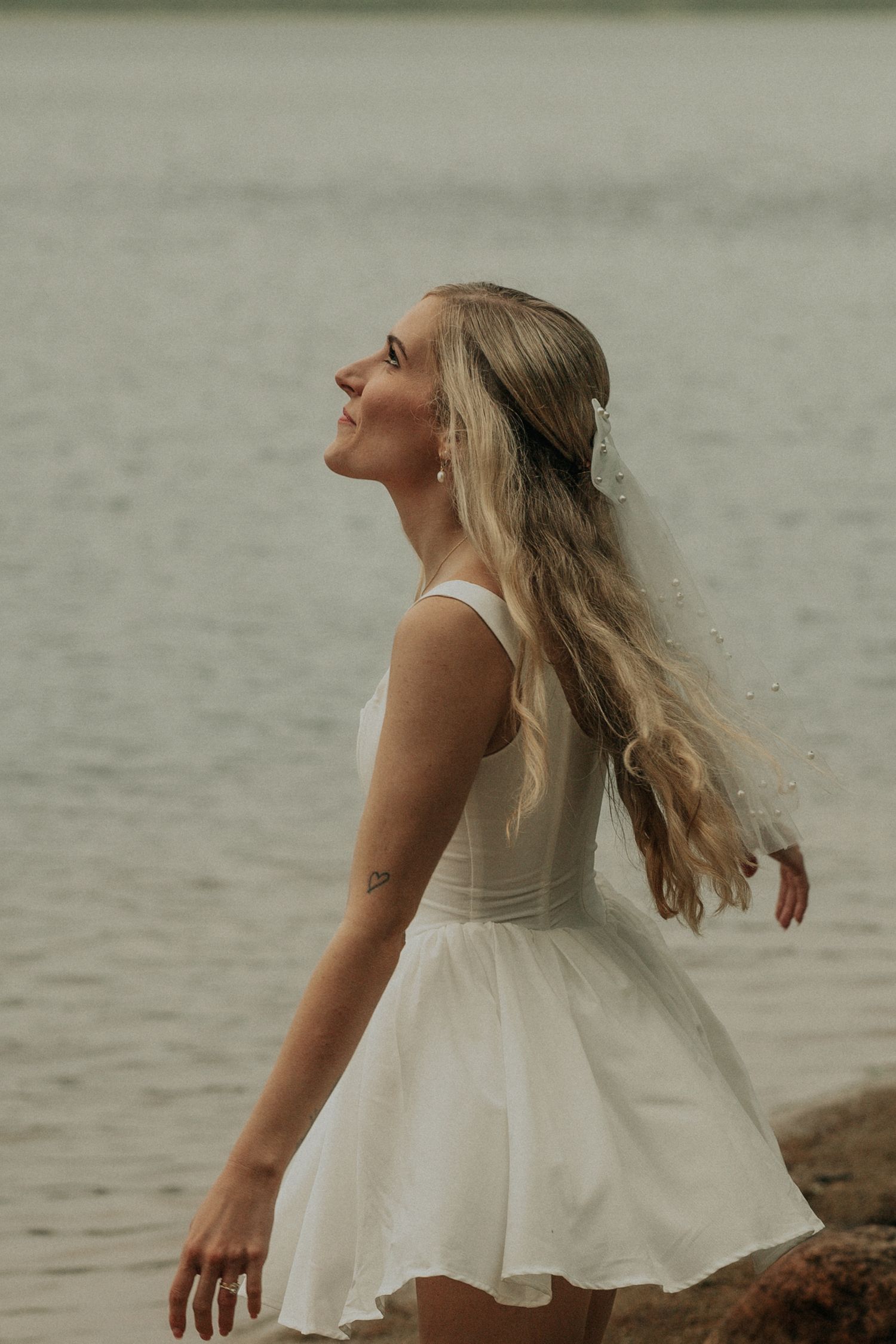 post elopement lakeside portraits