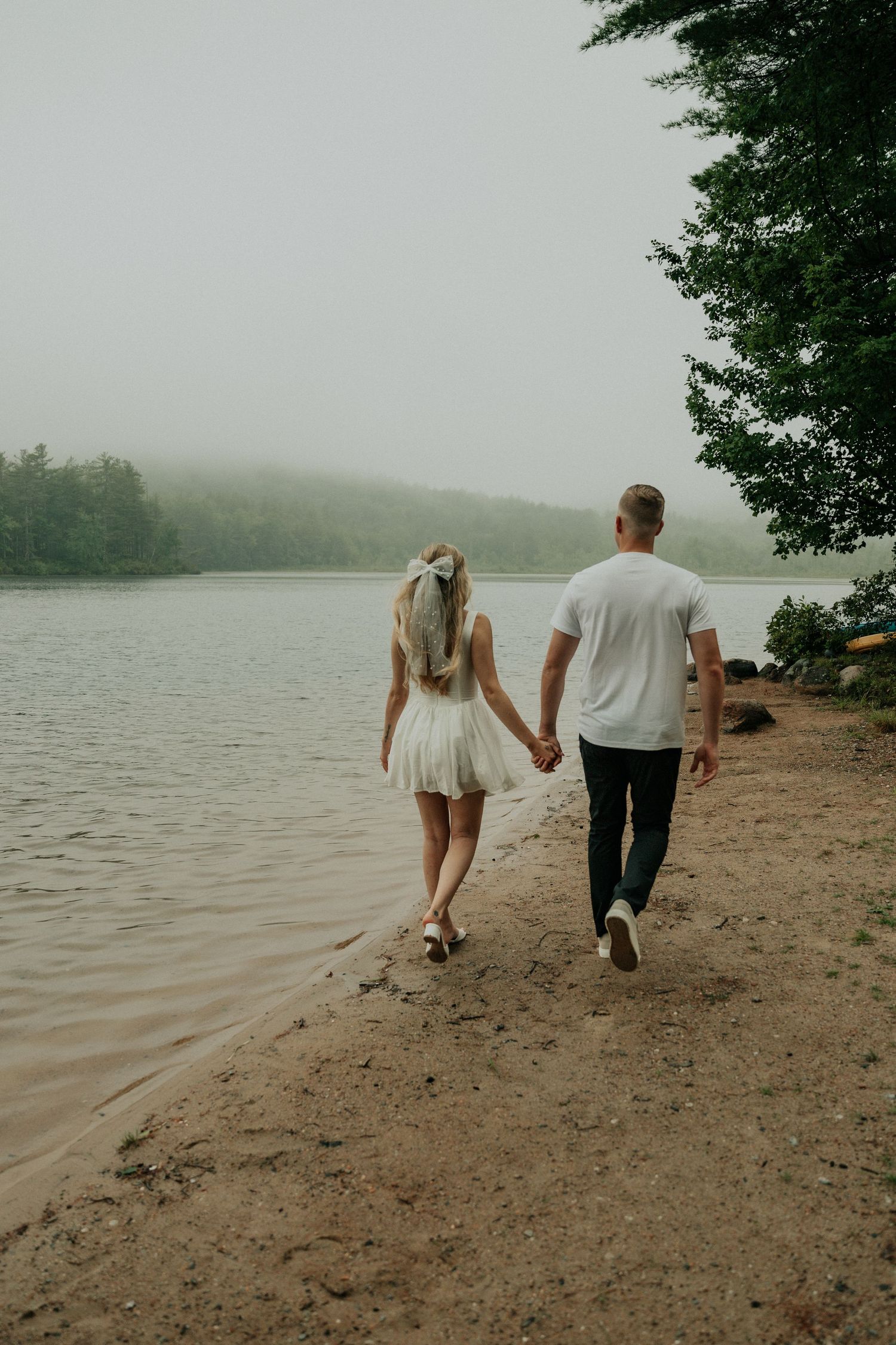 post elopement lakeside portraits