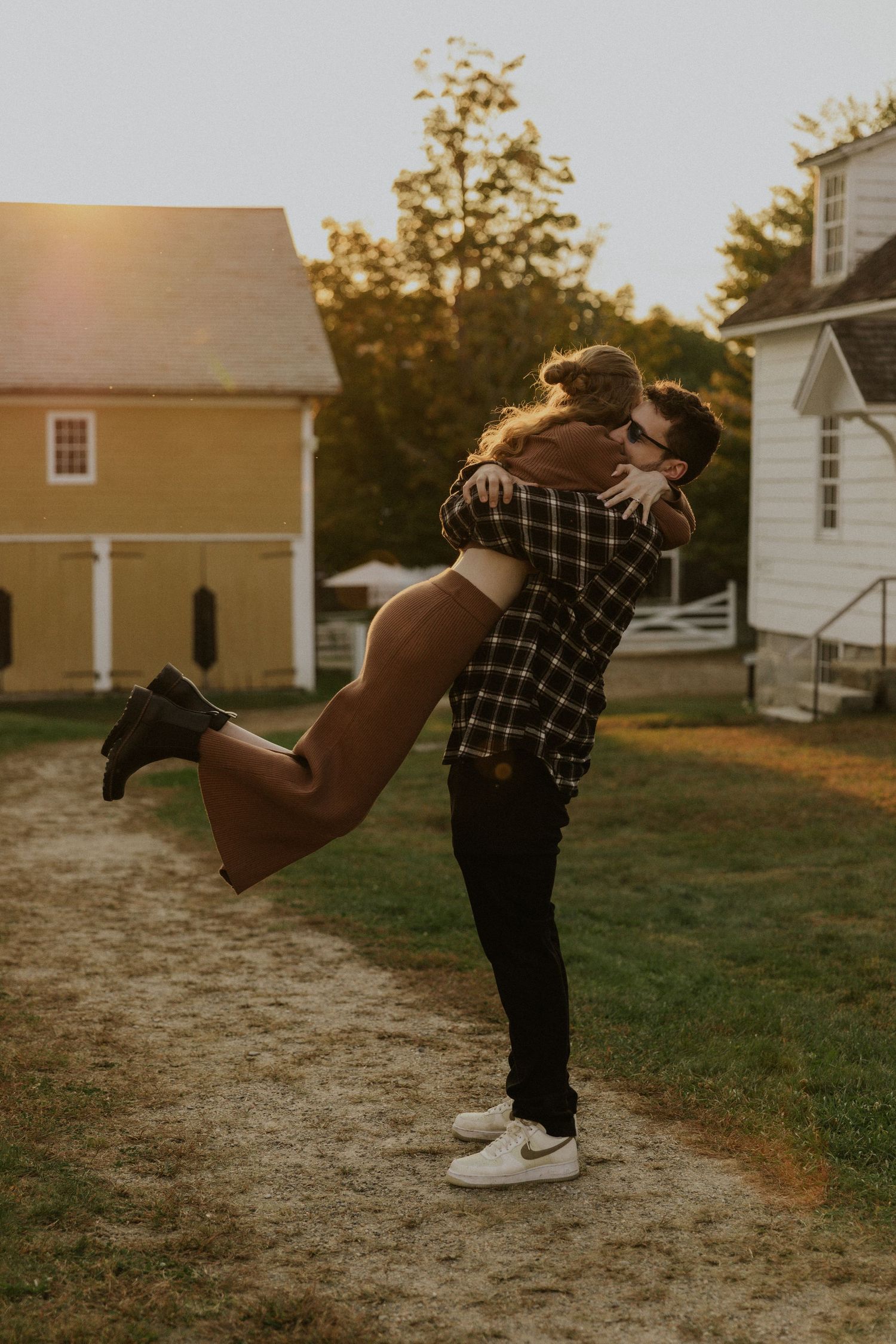 couple in golden hour