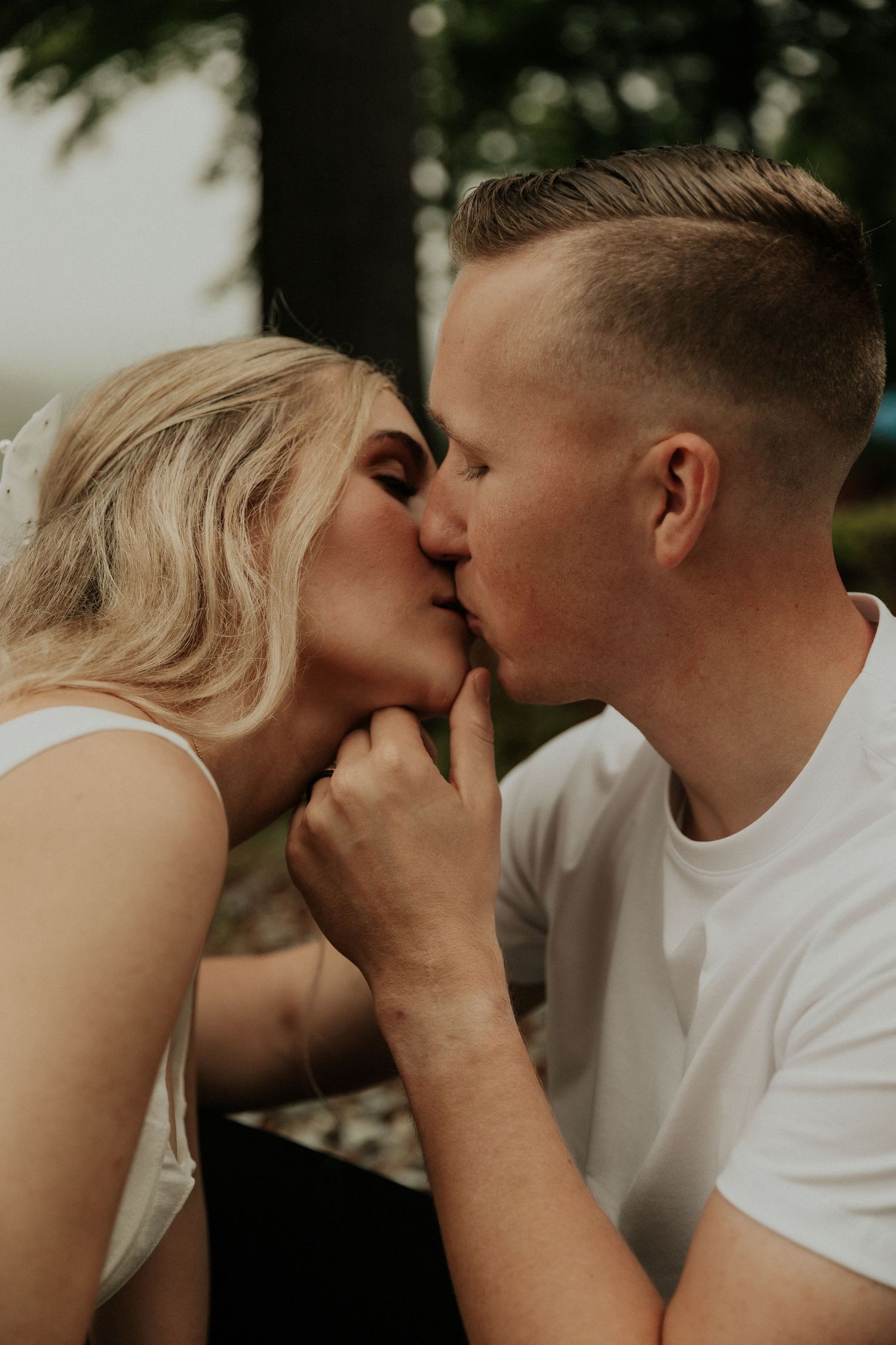 post elopement lakeside portraits