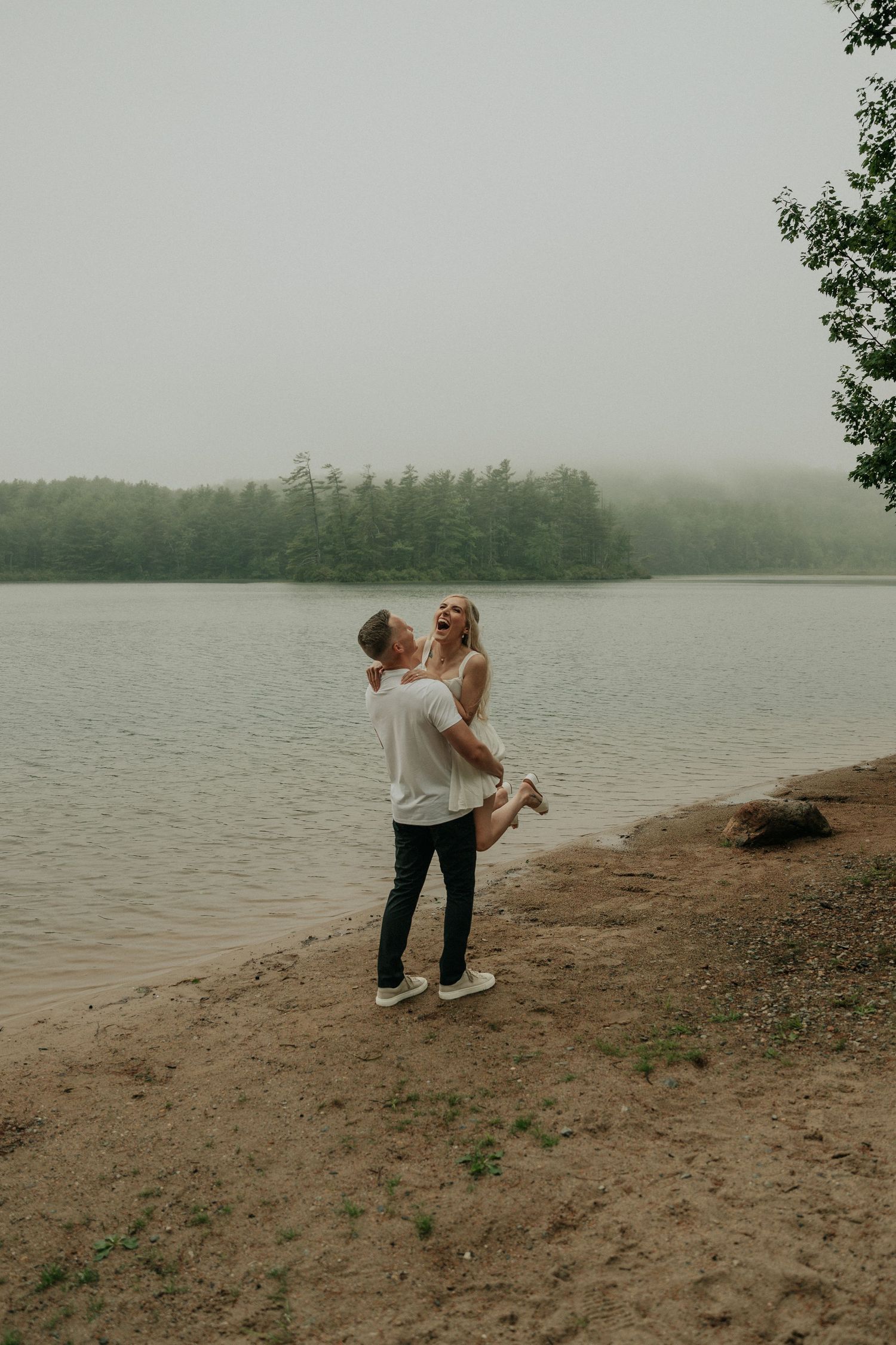 post elopement lakeside portraits