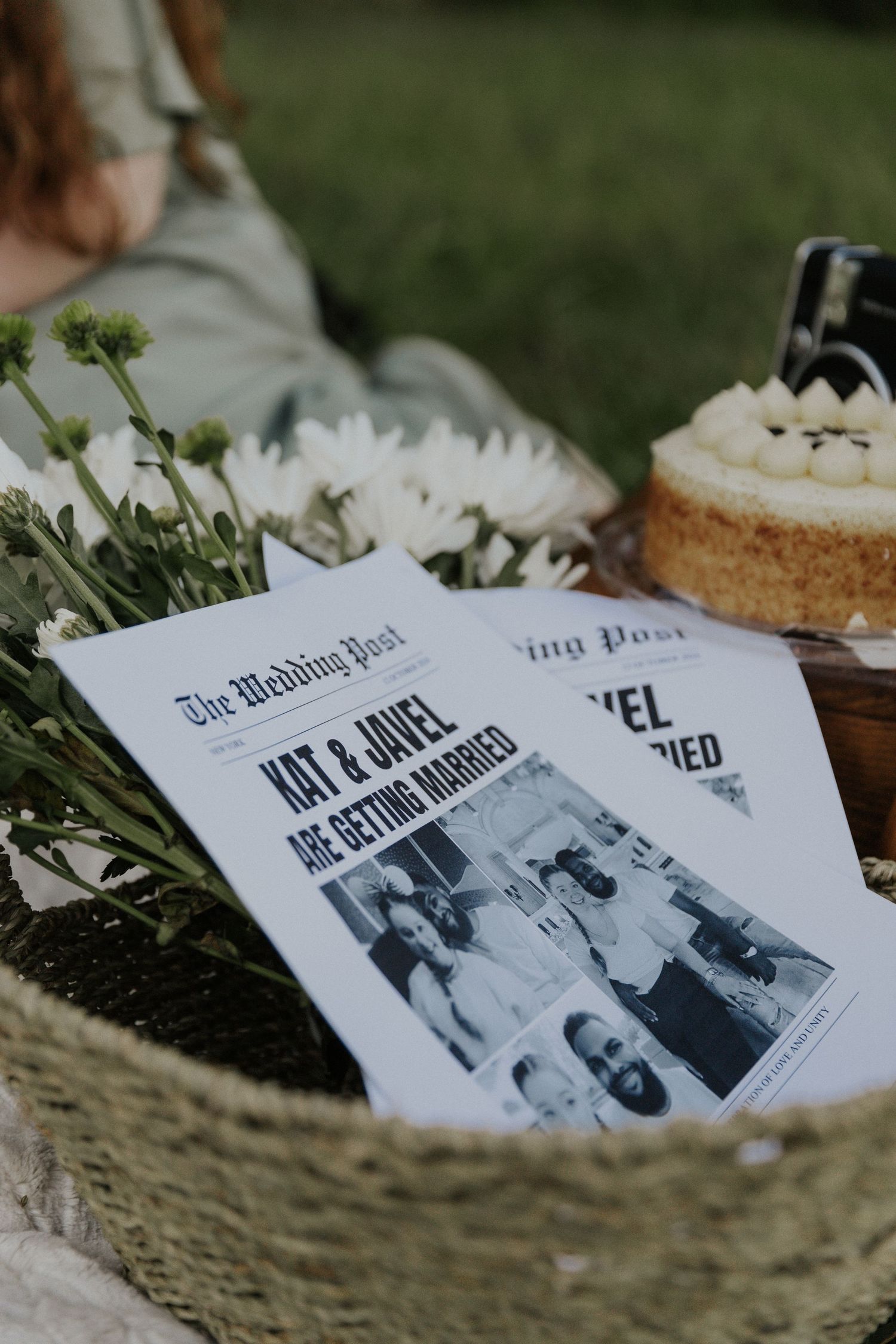 engagement session decorations for elopement couple