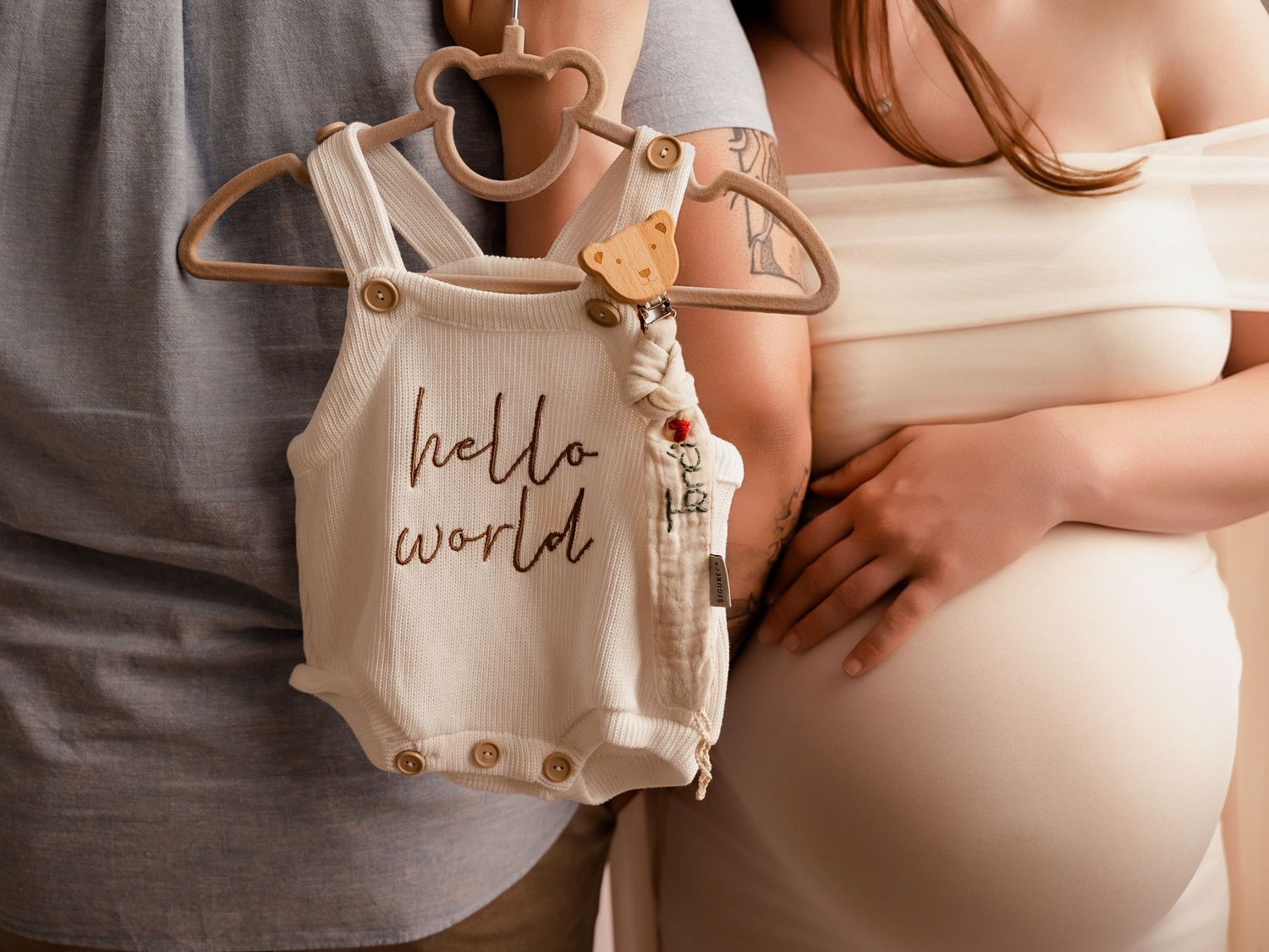 Couple holding a 