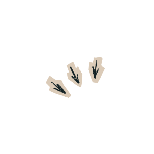 A group of black arrow symbols pointing upward arranged in a curved pattern against a white background.