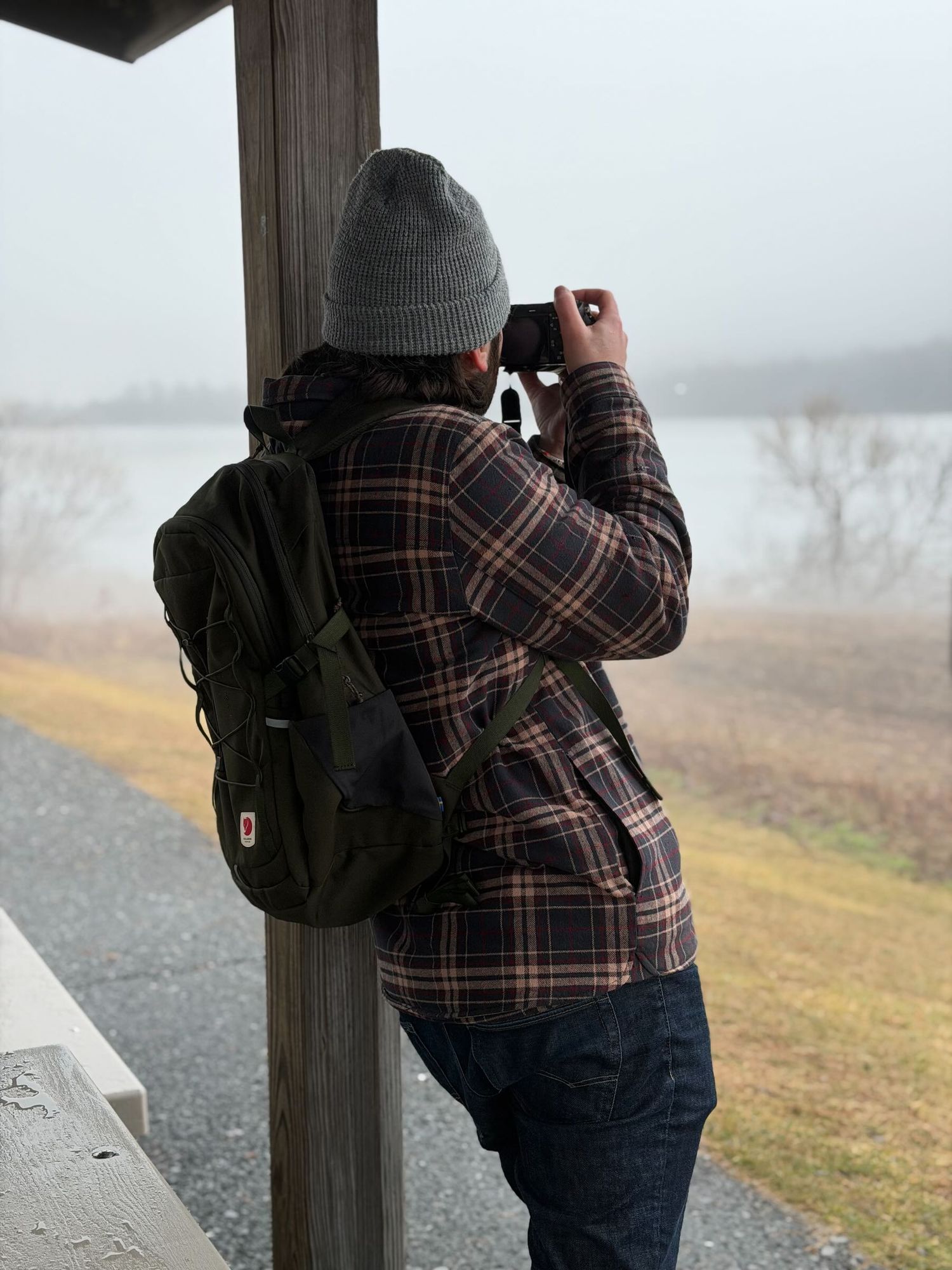 Candid photo of Haverhill-based photographer.