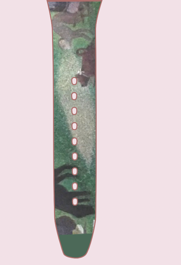 Concept image of a Swatch based on the painting A Sunday Afternoon on the Island of La Grande Jatte