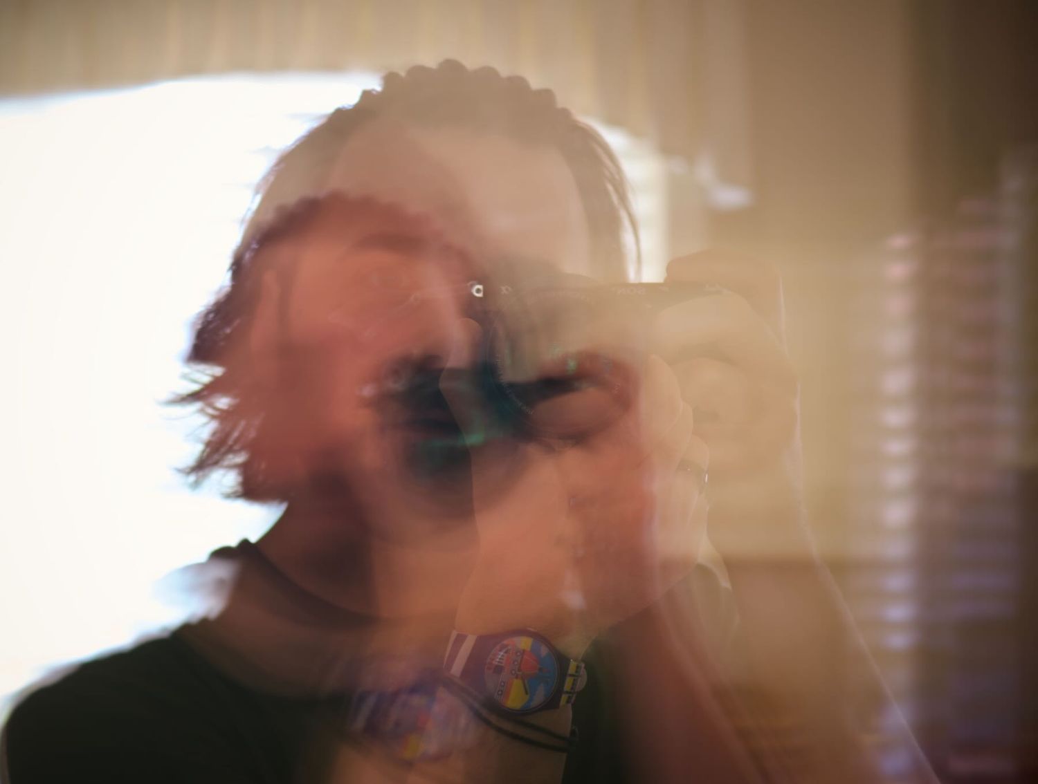 Self-portrait of Haverhill-based photographer.