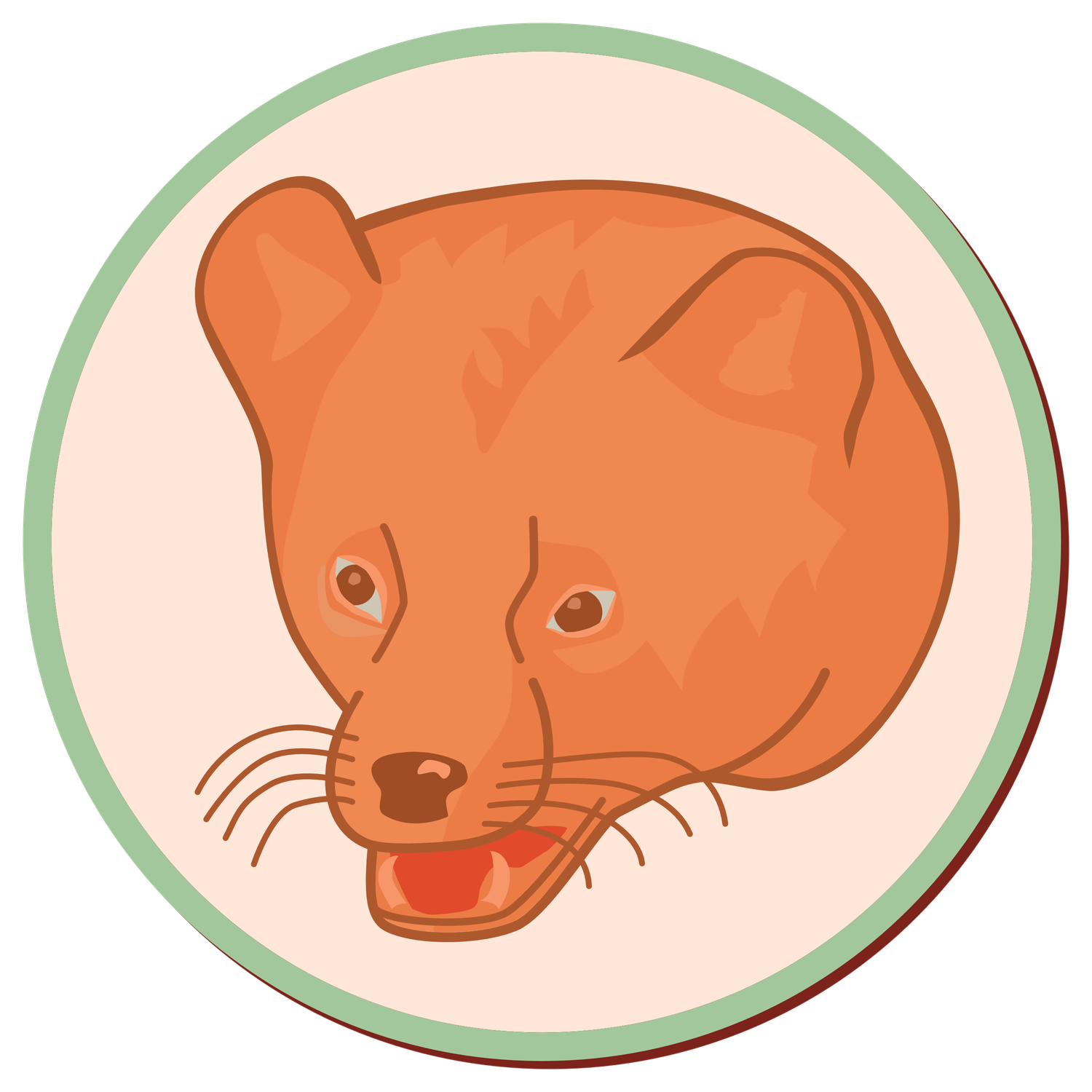The mascot logo for a rebrand concept of the New Hampshire Fisher Cats minor league baseball team.