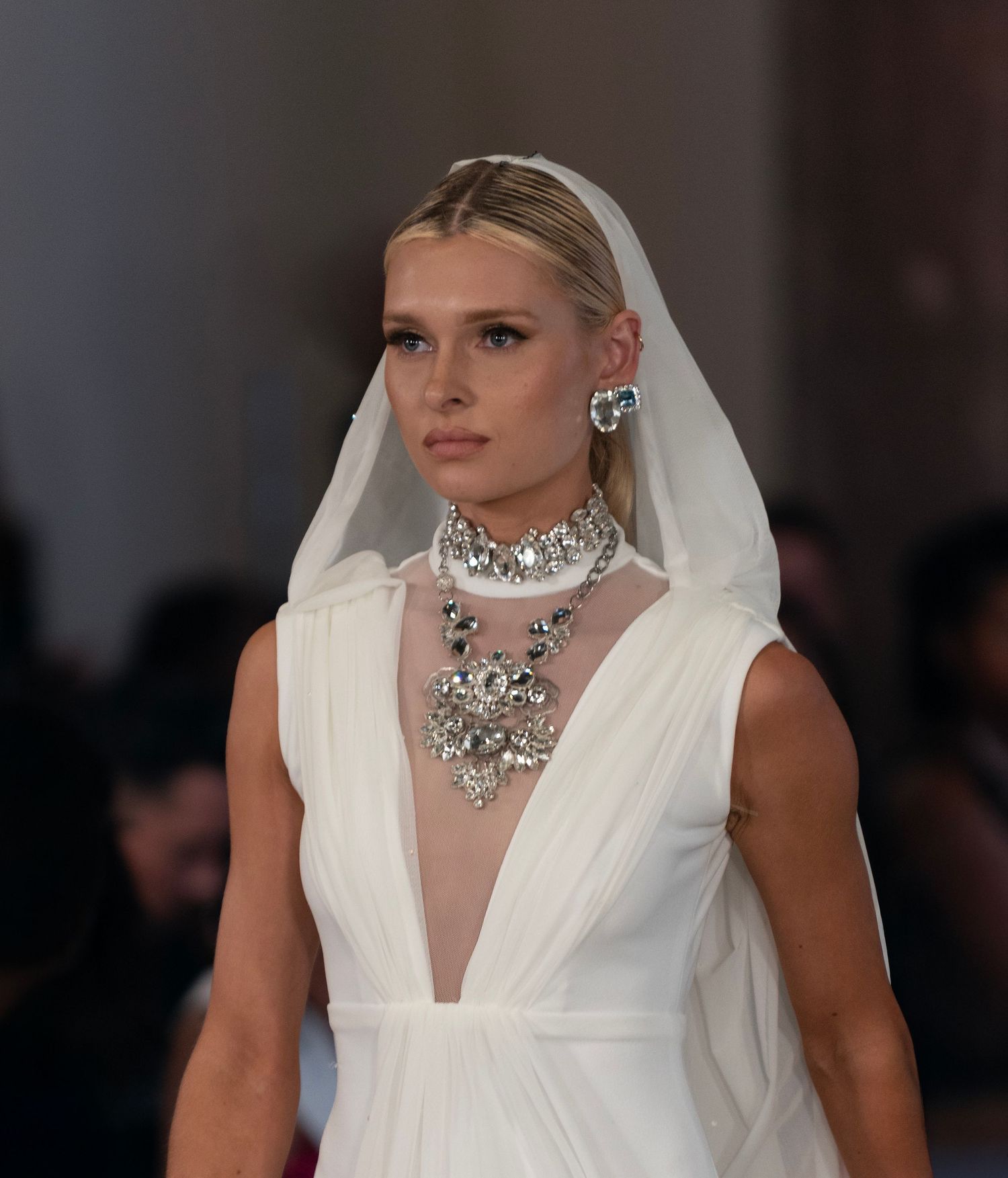 W Models San Diego Beautiful model portrait of bridal fashion from  San Diego Fashion week
