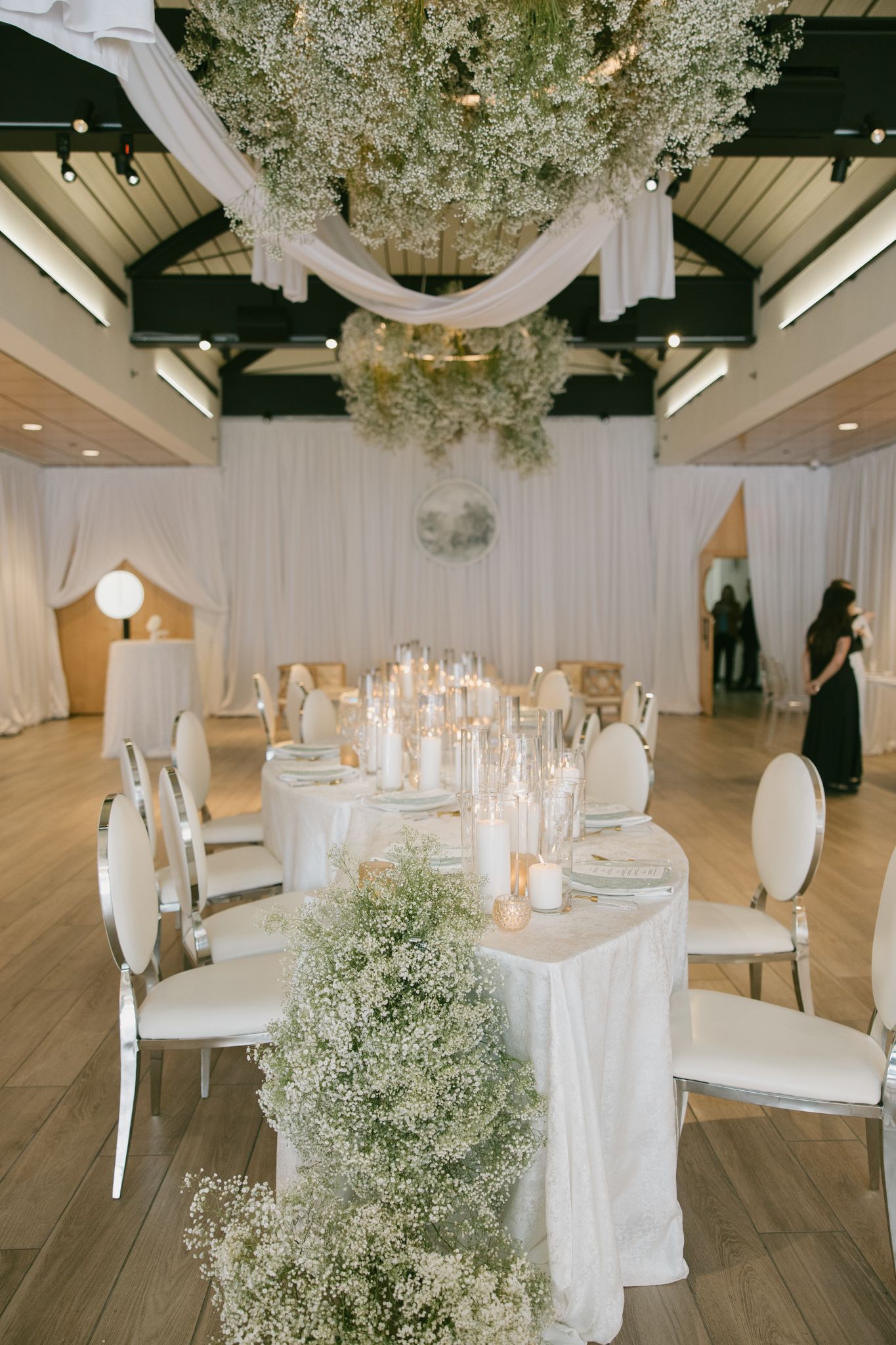 Philadelphia wedding reception at Liberty View with panoramic city views, bright natural light, and a modern, airy event space overlooking h