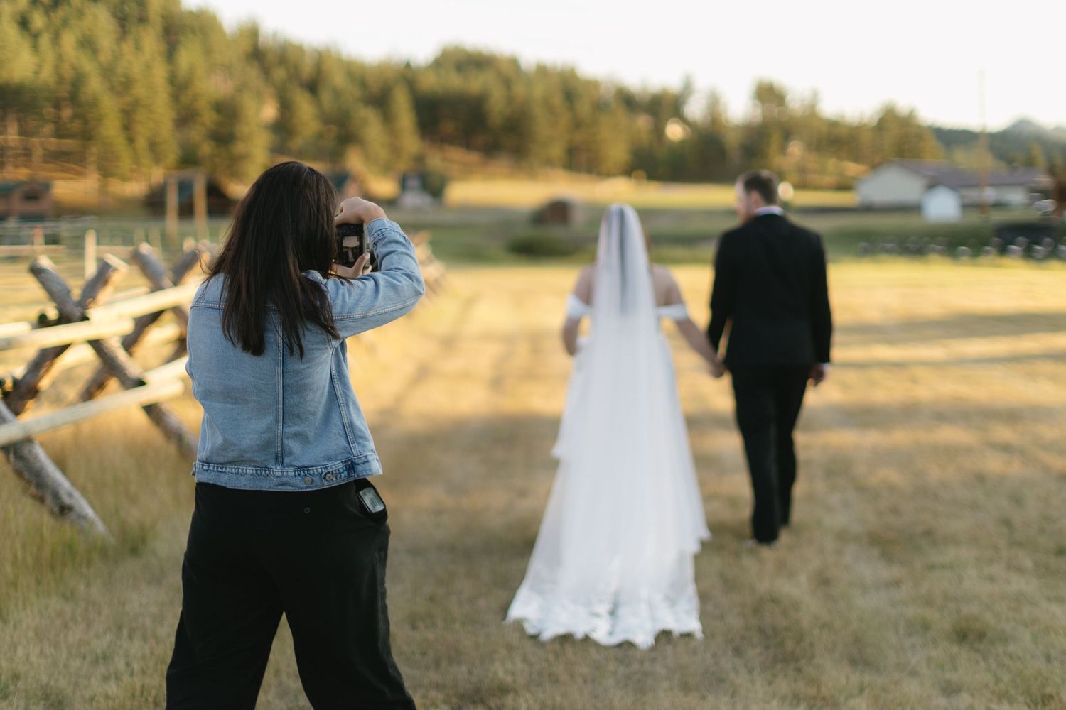 Philadelphia wedding photographer taking photos of a couple at The Horticulture Center