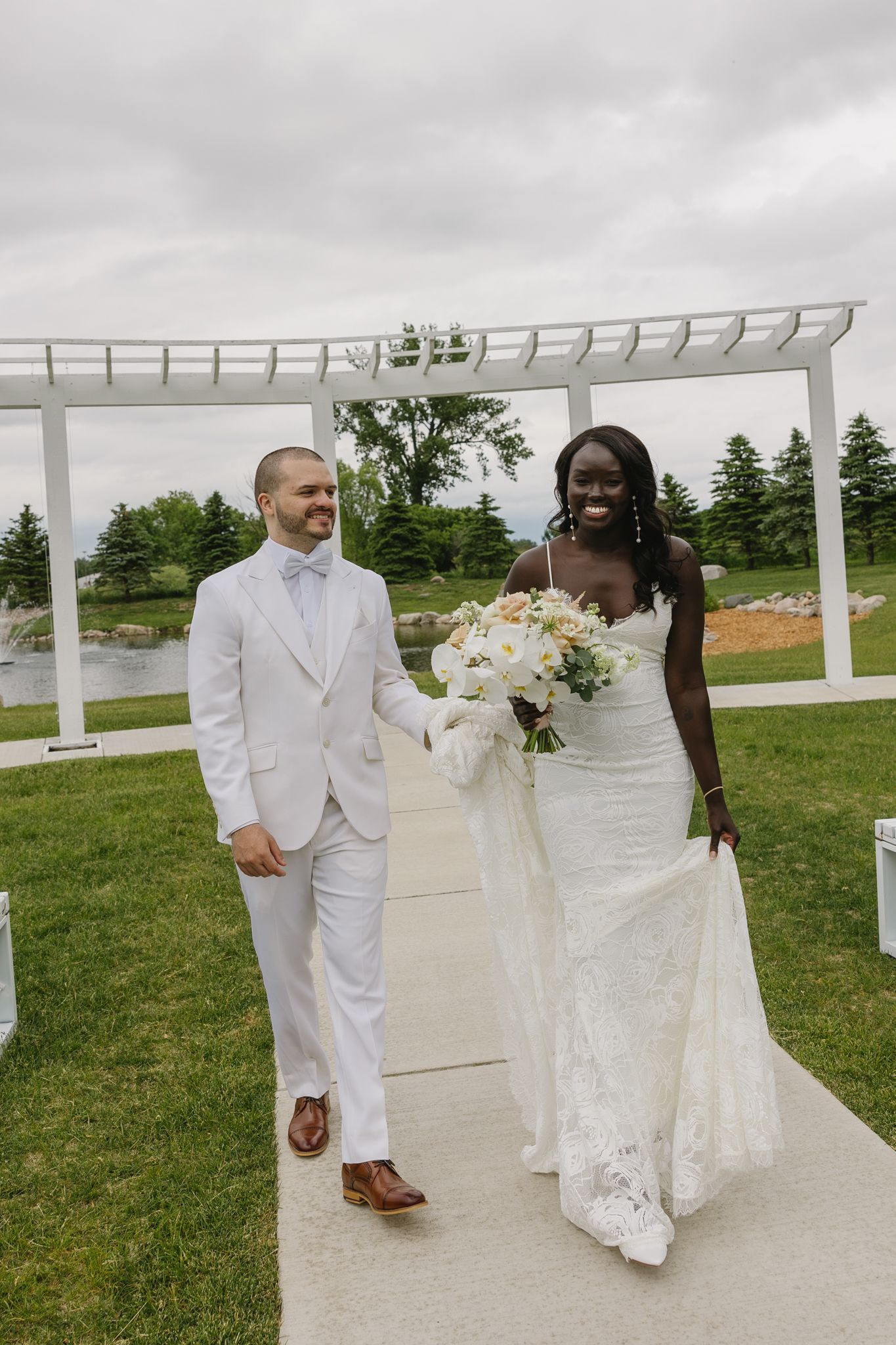 Pearl S. Buck Estate wedding ceremony with garden backdrop, natural light-2.jpg