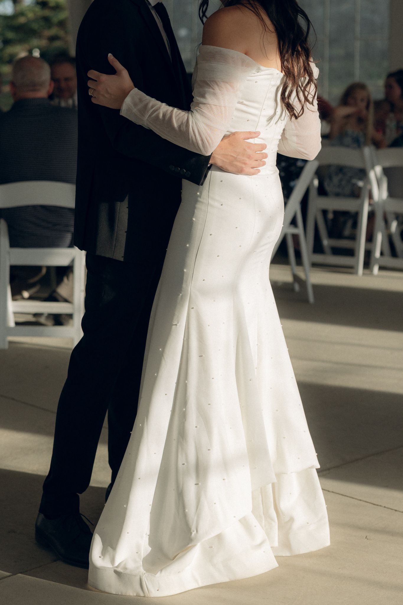 Bride and groom first dance at The Willows Villanova, editorial style-2.jpg
