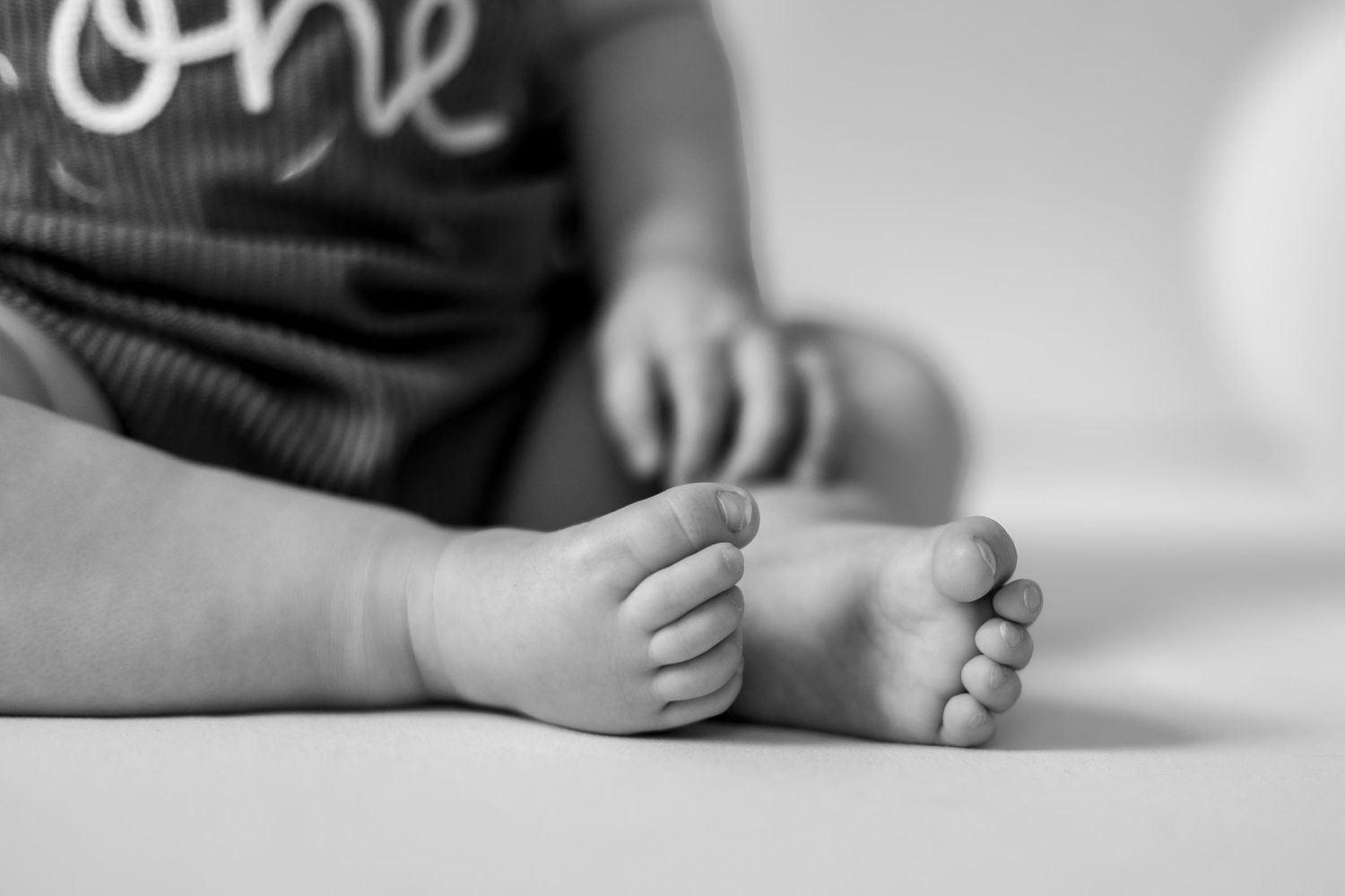 close up of child's feet