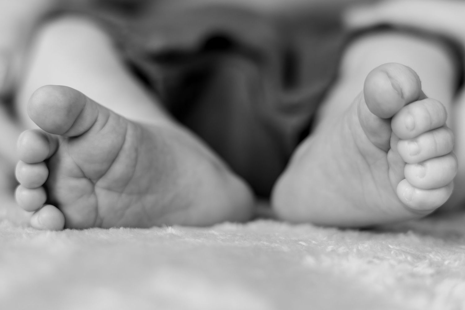Close up of baby's feet