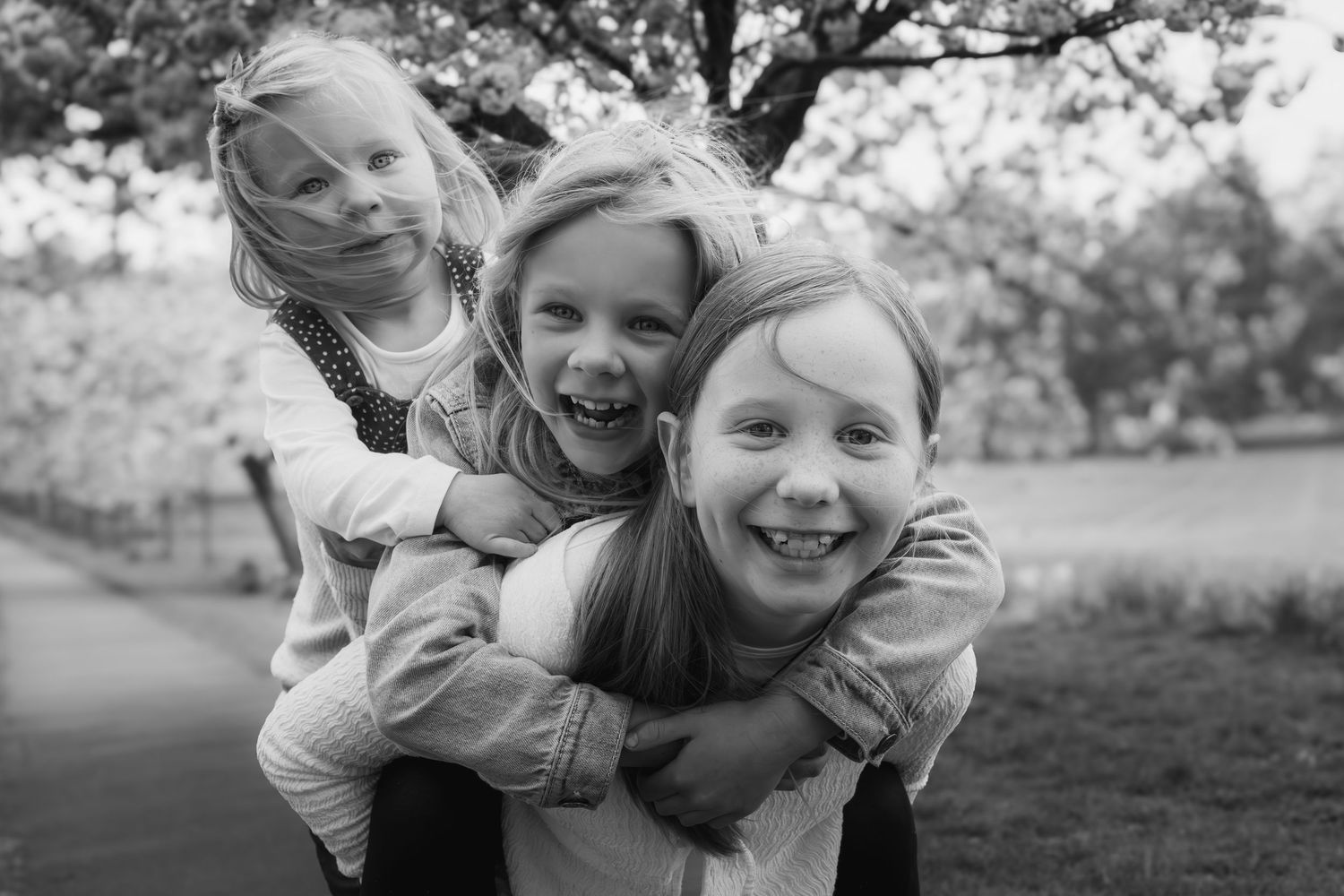 children playing in a park