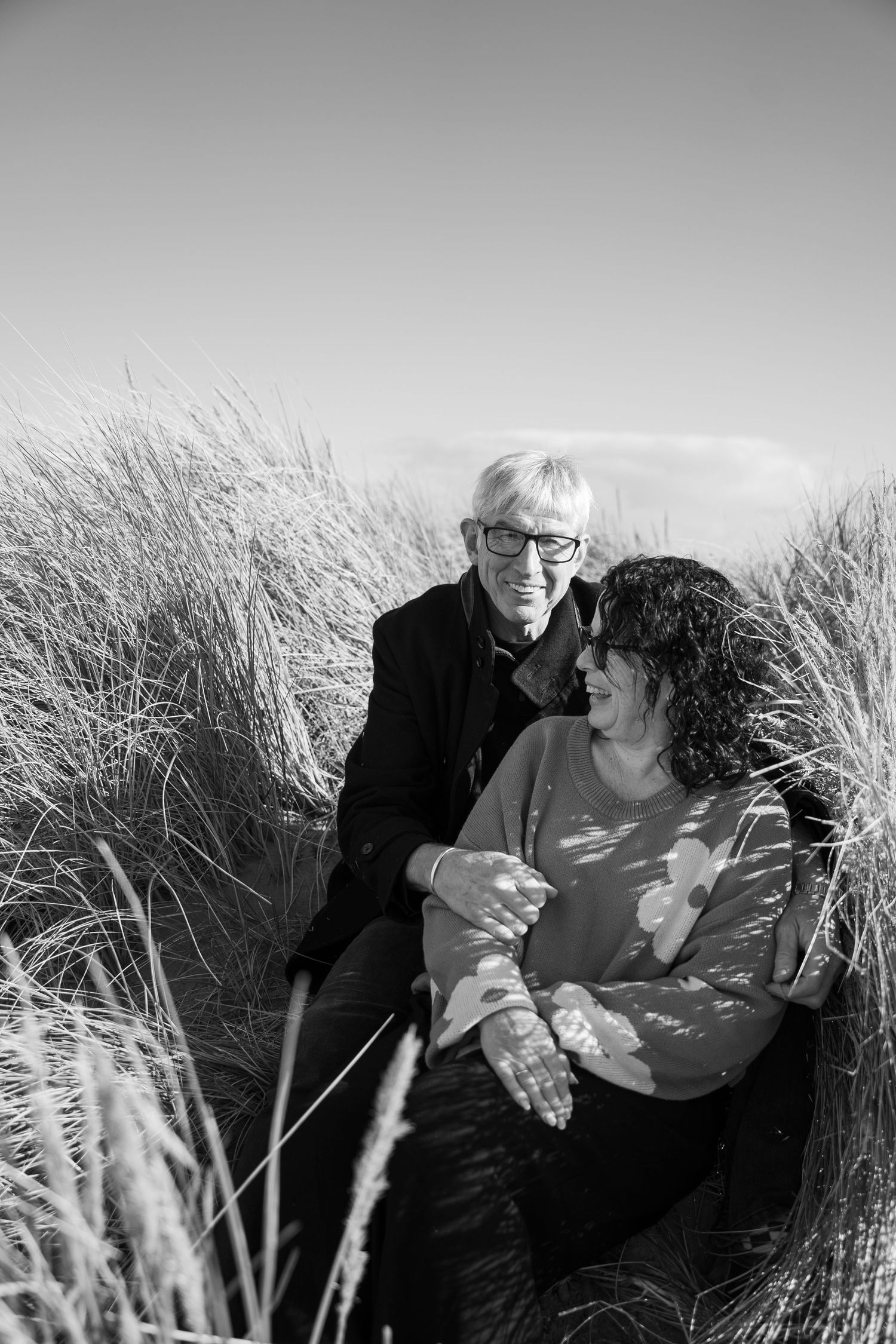 two people hugging