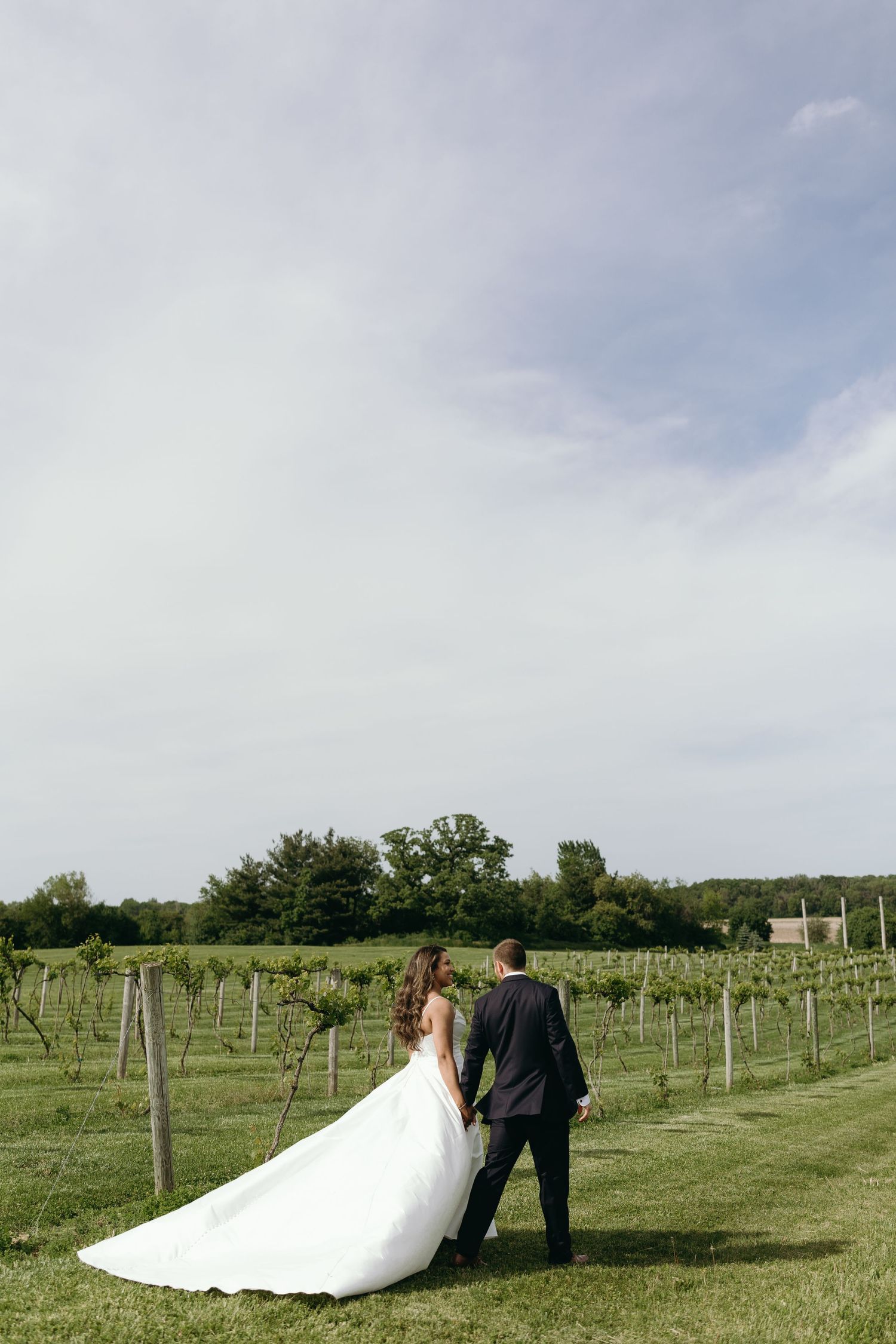 A wedding at Providence Vineyard in the Chicagoland suburbs