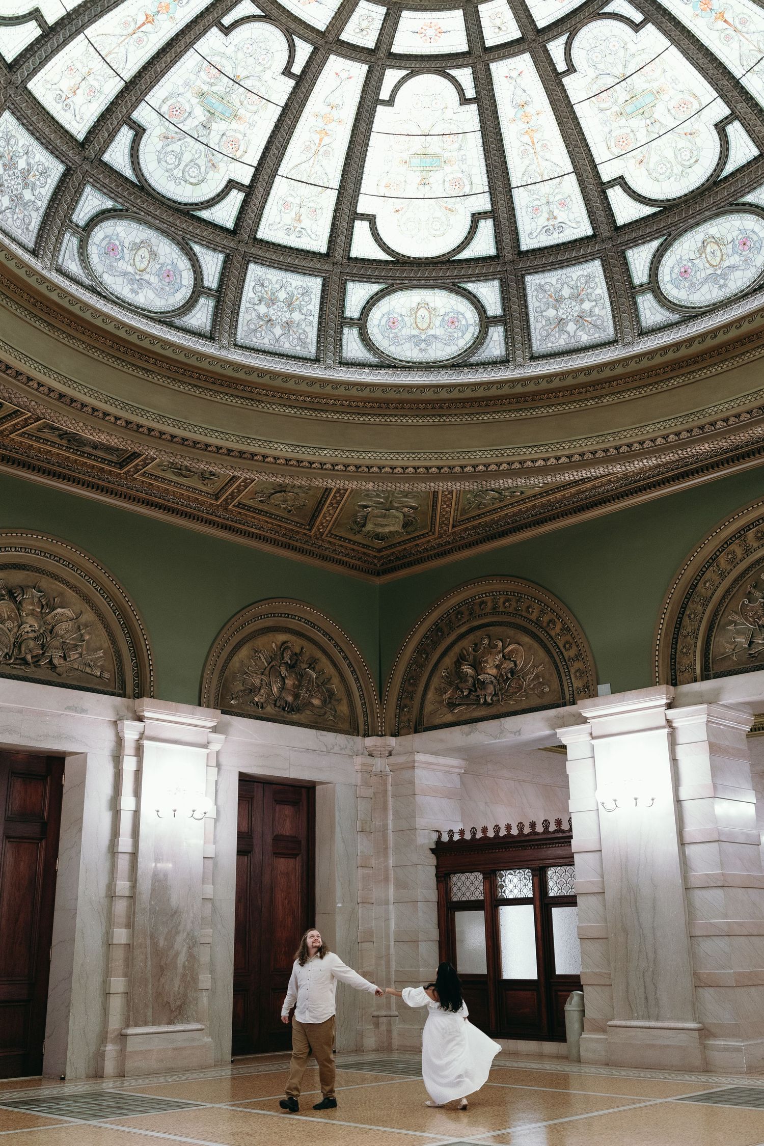 Architectural photo locations for engagement and wedding portrait photos to be taken