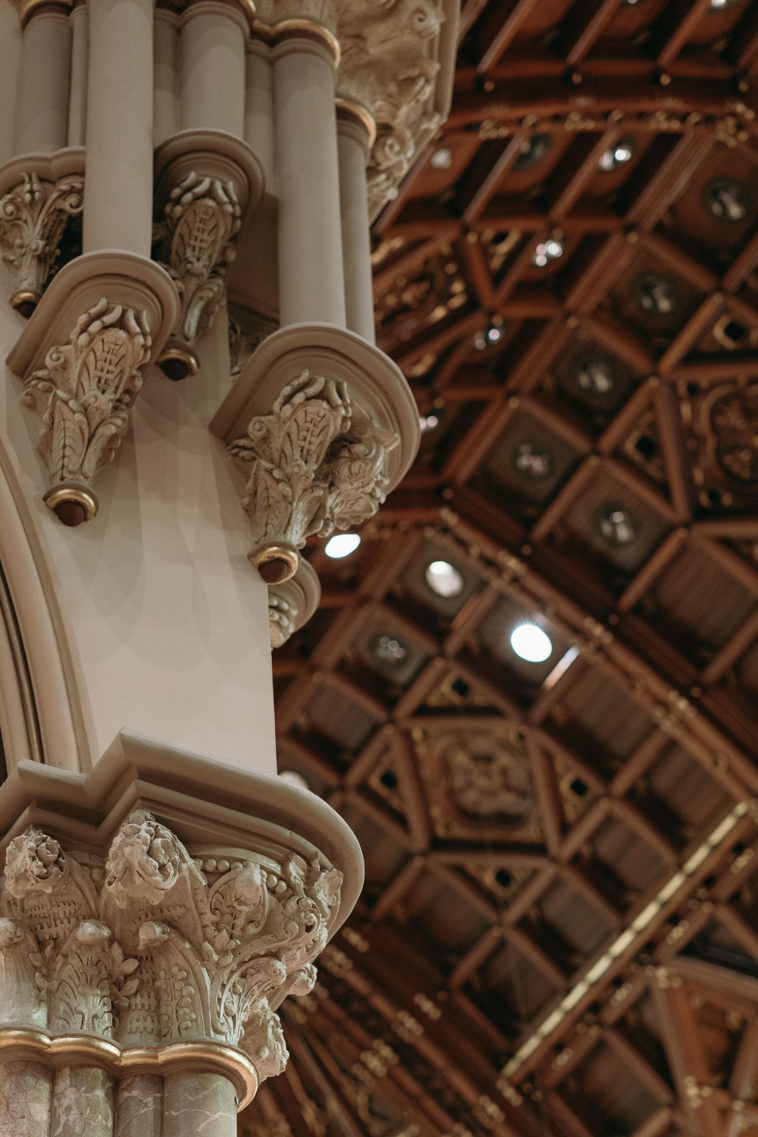 Editorial Chicago wedding photography at Holy Name Cathedral featuring dramatic architecture and timeless Catholic ceremony moments.