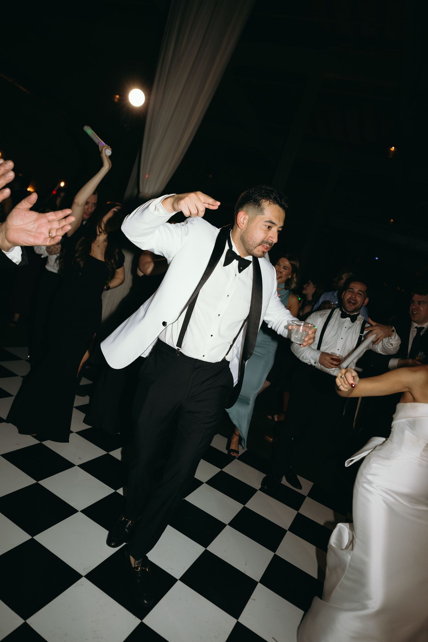 Luxury Fairlie wedding in Chicago featuring a stylish reception captured by Chicago wedding photographer.