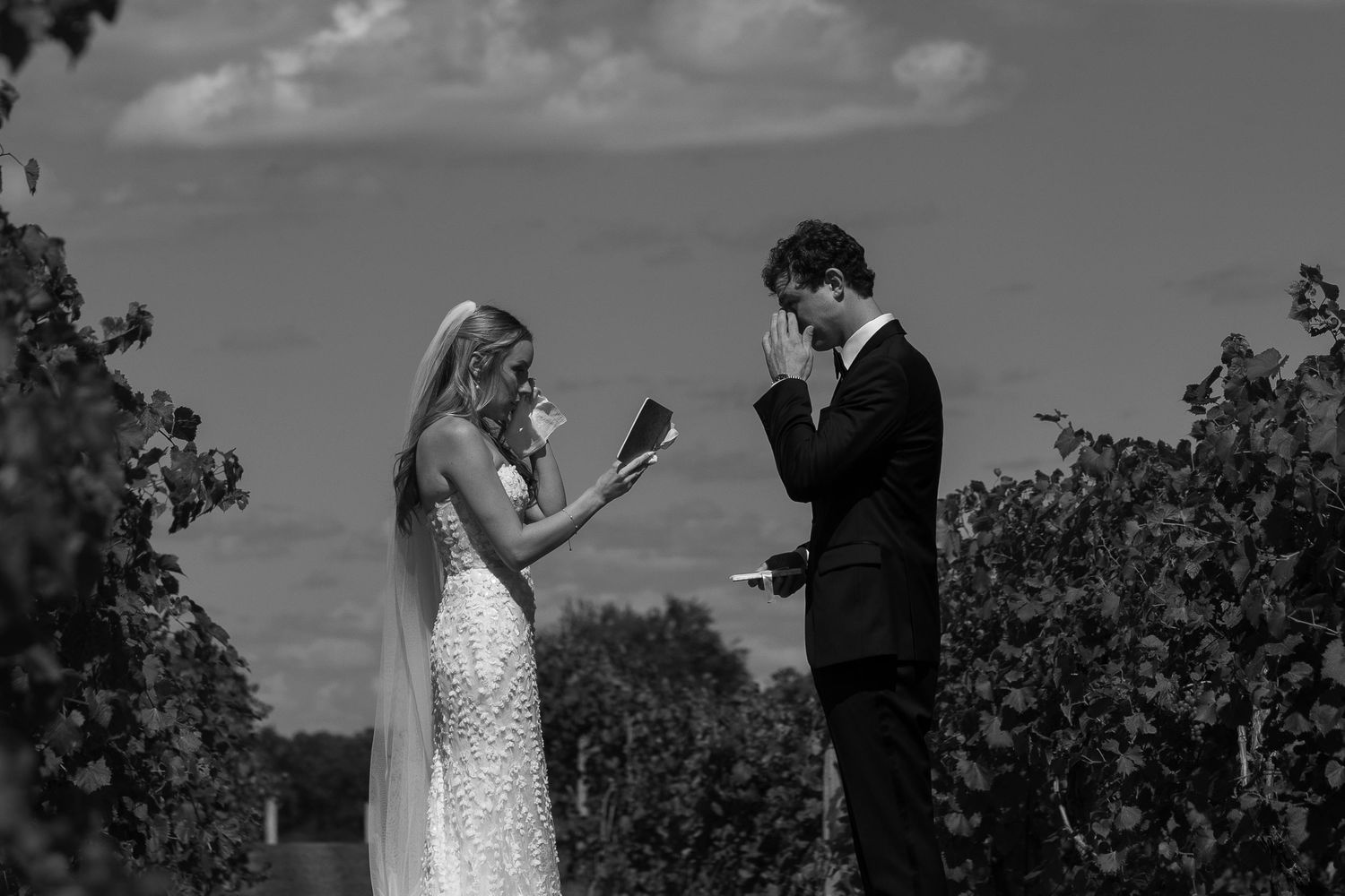Private vows during a chicago wedding