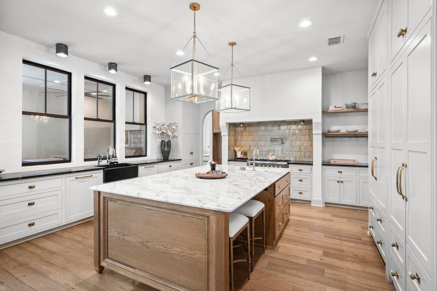 Modern kitchen photographed for a Tyler TX real estate listing