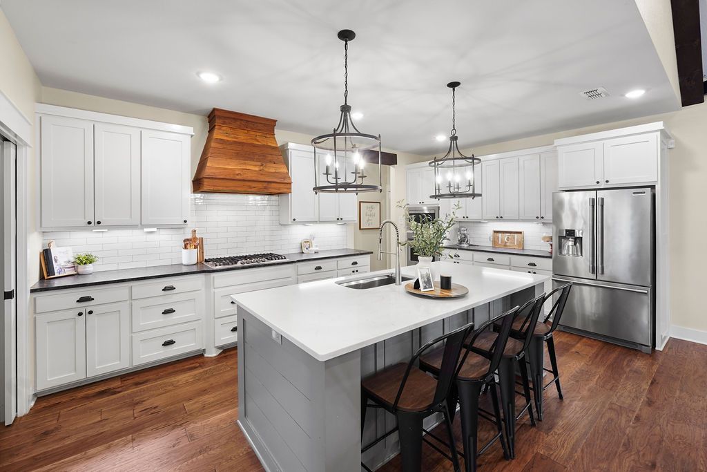 Modern kitchen photographed for a Tyler TX real estate listing