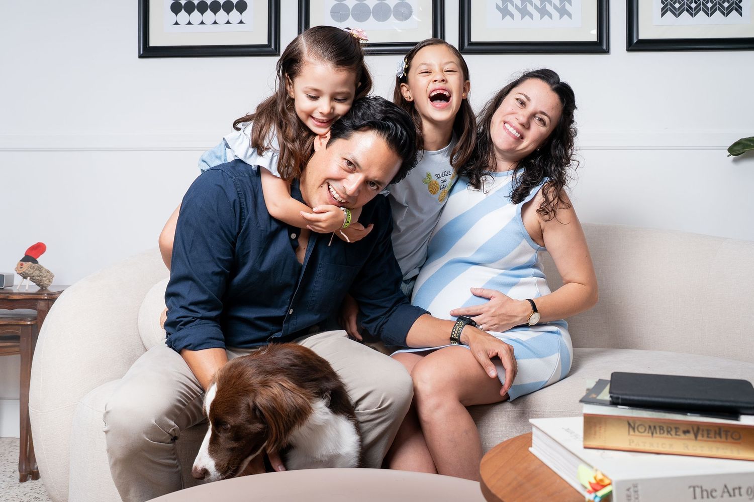 Joyful family photo session showing natural interactions and laughter.